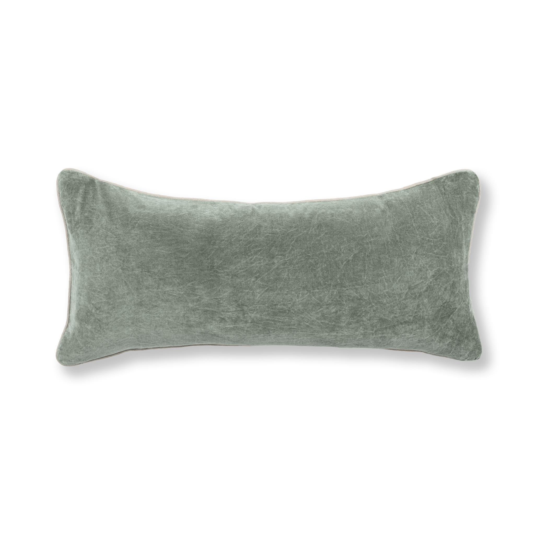 SLD Heirloom Velvet Multiple Sizes - Bay Green - 18"x18"
