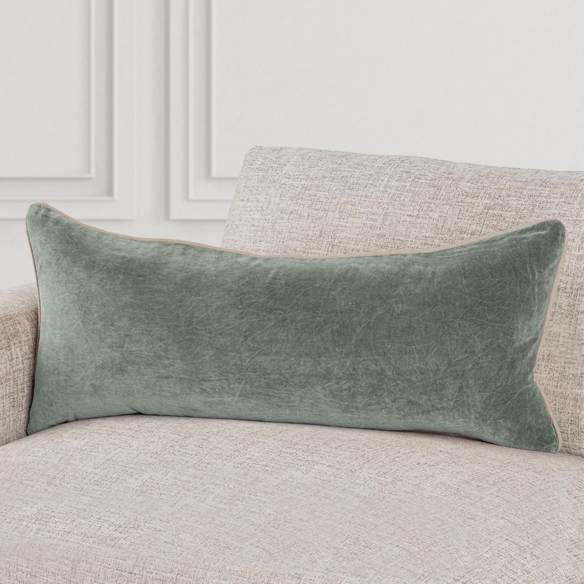 SLD Heirloom Velvet Multiple Sizes - Bay Green - 18"x18"