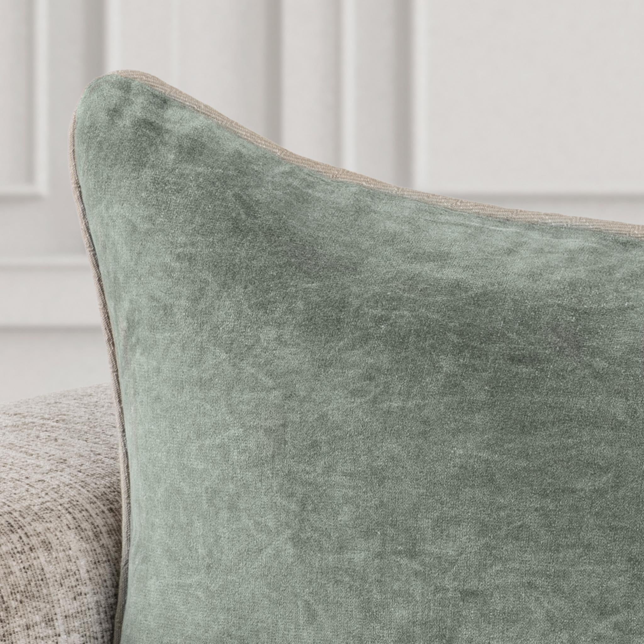 SLD Heirloom Velvet Multiple Sizes - Bay Green - 18"x18"