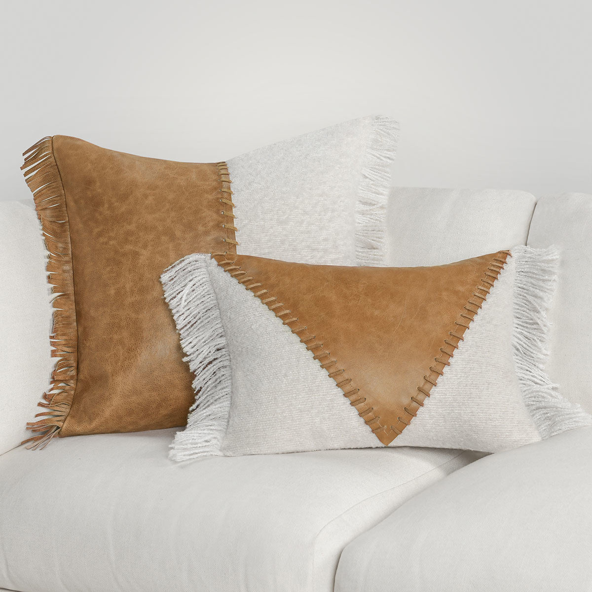 RN Harris Leather Chestnut/Ivory 22x22