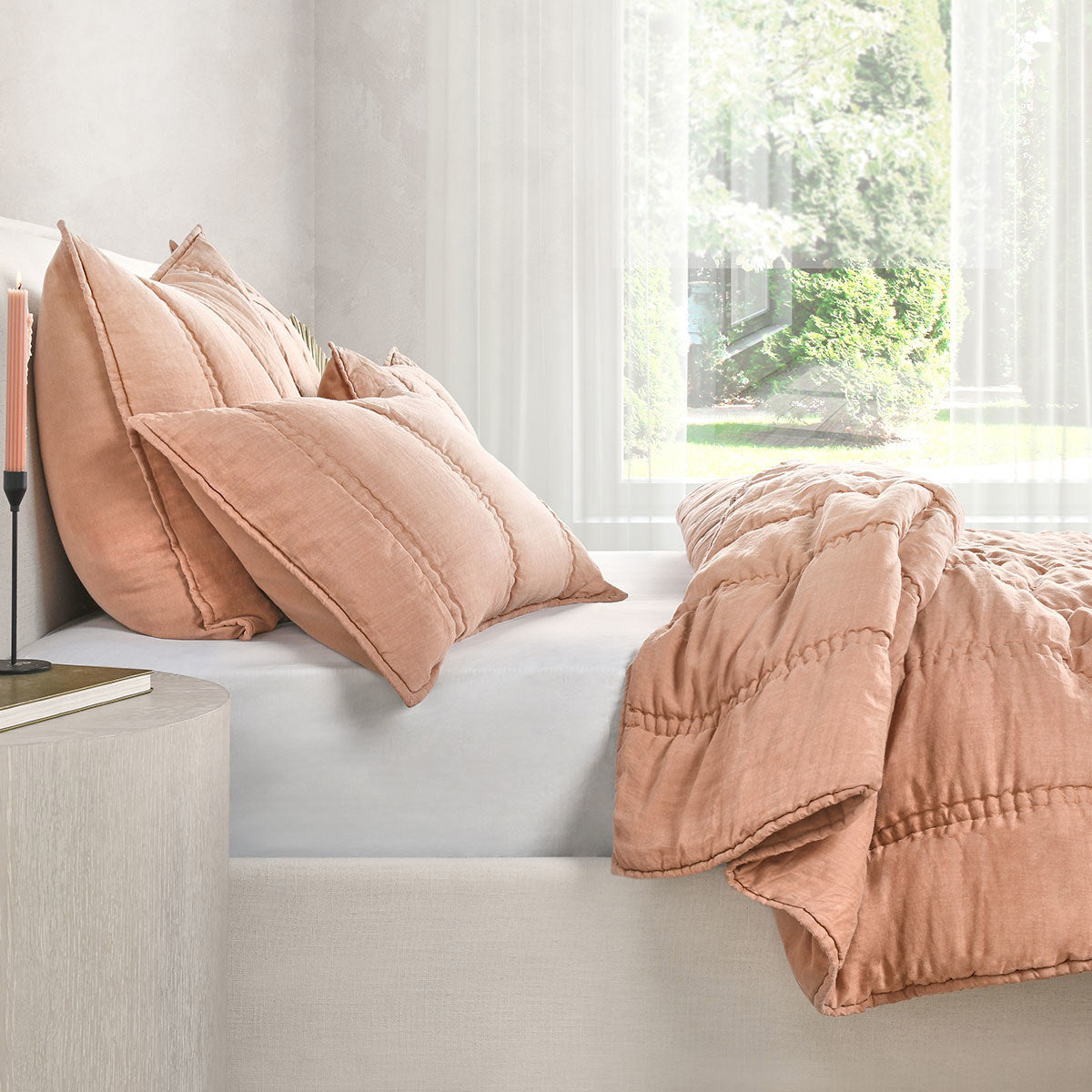 Rowen Quilt Collection - Clay - King / Set