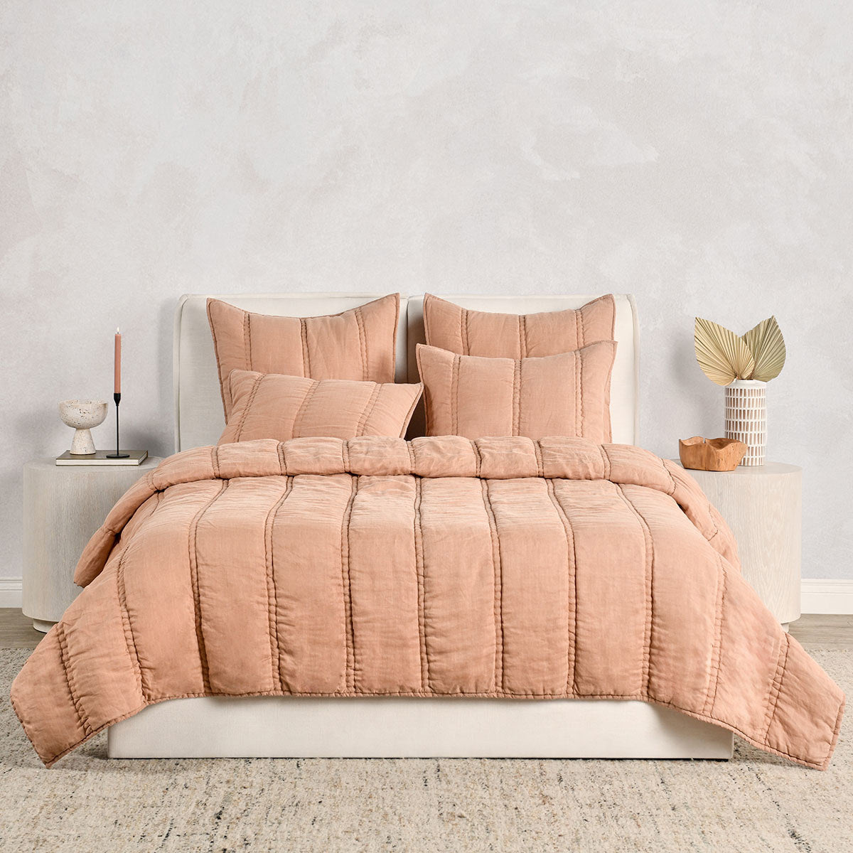 Rowen Quilt Collection - Clay - King / Set