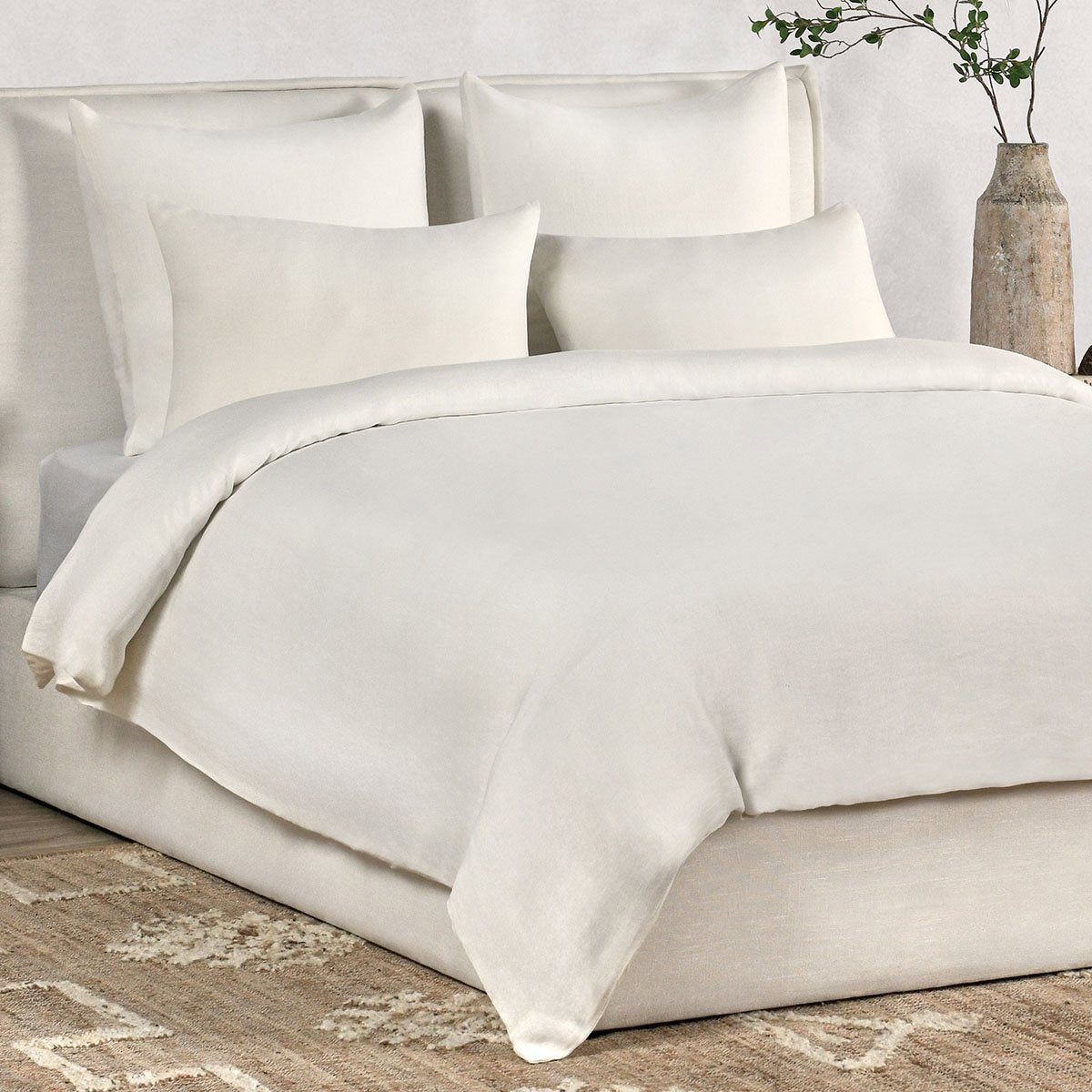 Paloma Hemp Duvet Collection - Ivory - King / Set