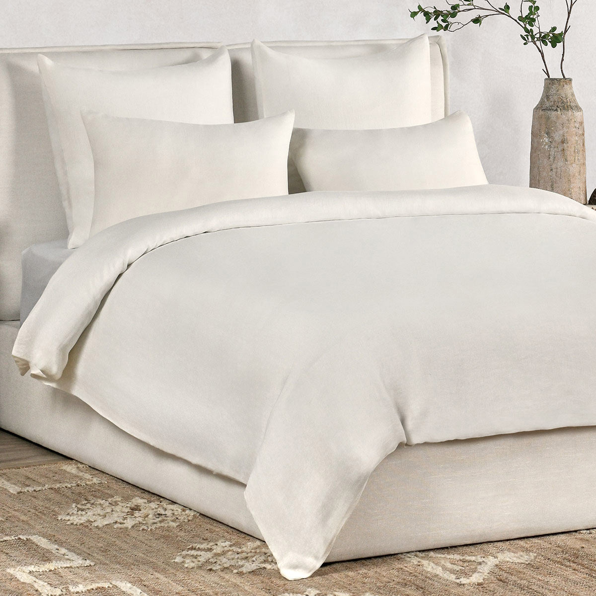Paloma Hemp Duvet Collection - Ivory - King / Set