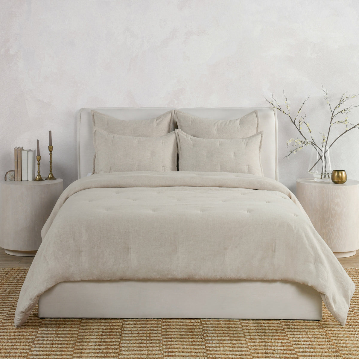 Talia Comforter Collection - Natural - King / Set