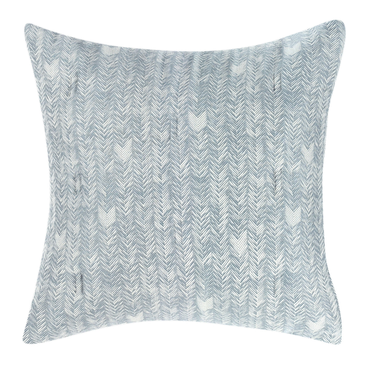 French Herringbone Comforter Collection - Storm - Queen / Set