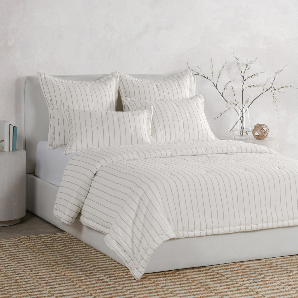 Monaco Comforter Collection - Ivory - King / Set