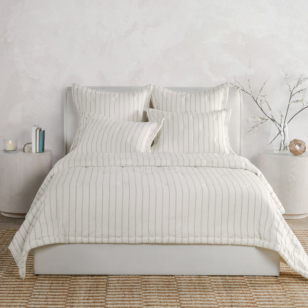 Monaco Comforter Collection - Ivory - King / Set