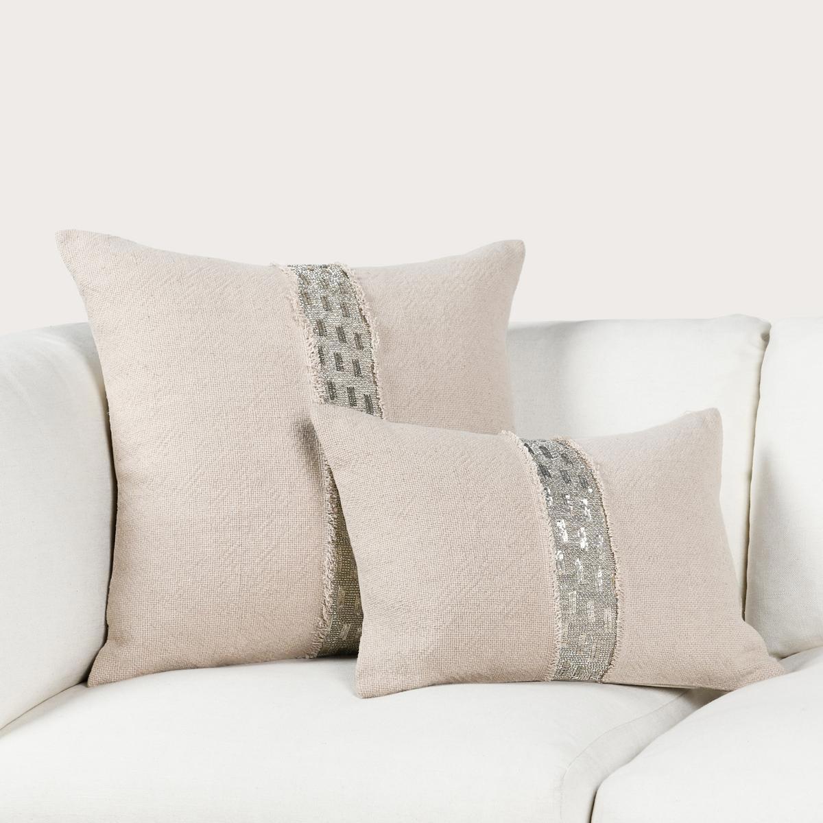 RO Lira Multiple Sizes - Natural/Silver - 22"x22"