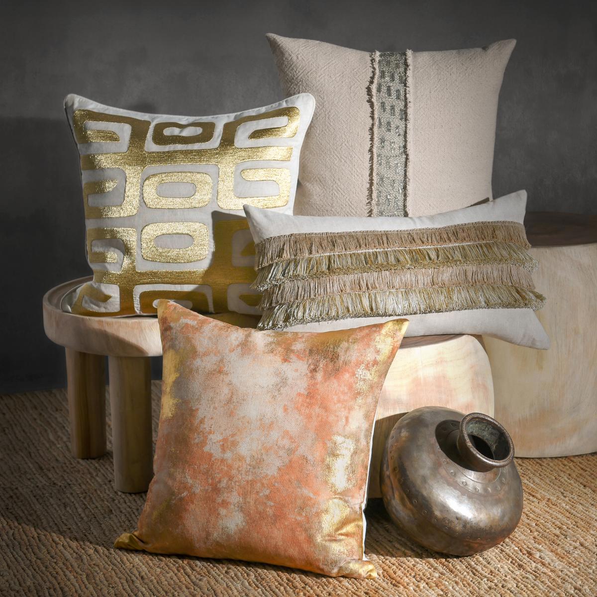 RO Lira Multiple Sizes - Natural/Silver - 22"x22"
