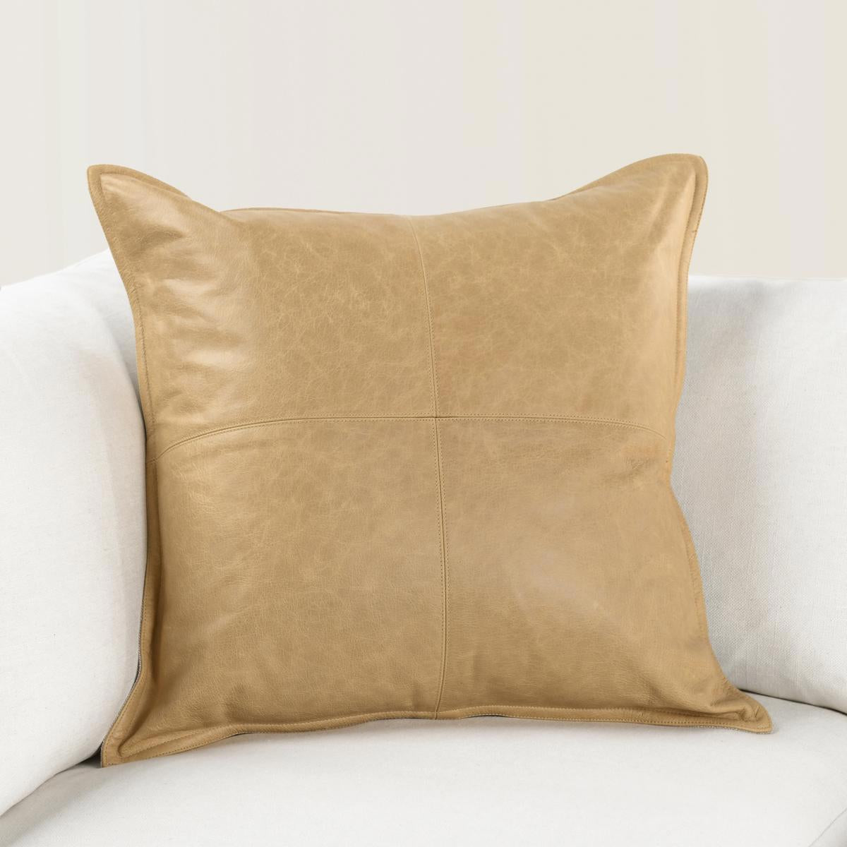 SLD Leather Multiple Sizes - Golden Wheat - 22"x22"