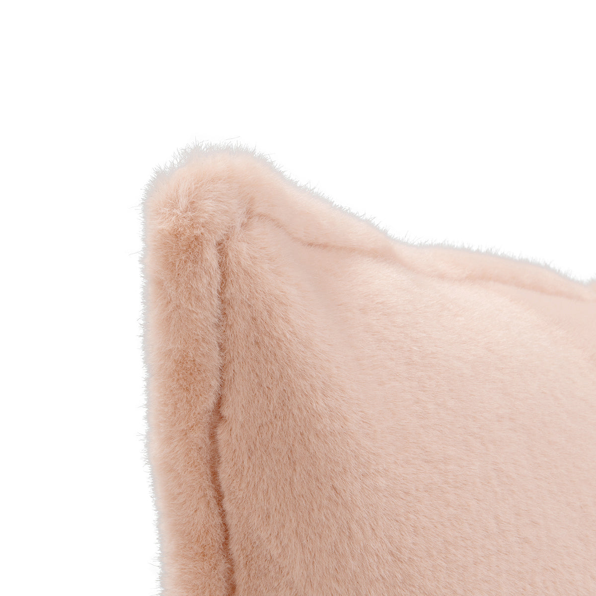EQ Taiga Faux Fur Multiple Sizes - Peach - 22"x22"