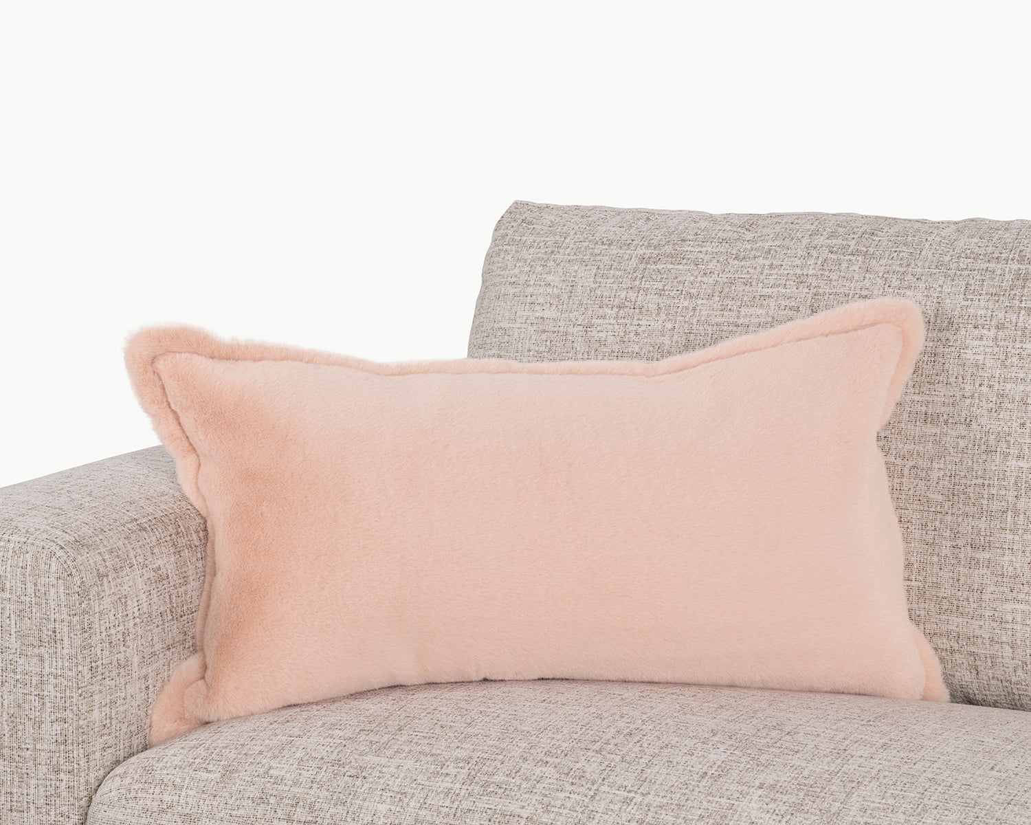 EQ Taiga Faux Fur Multiple Sizes - Peach - 22"x22"