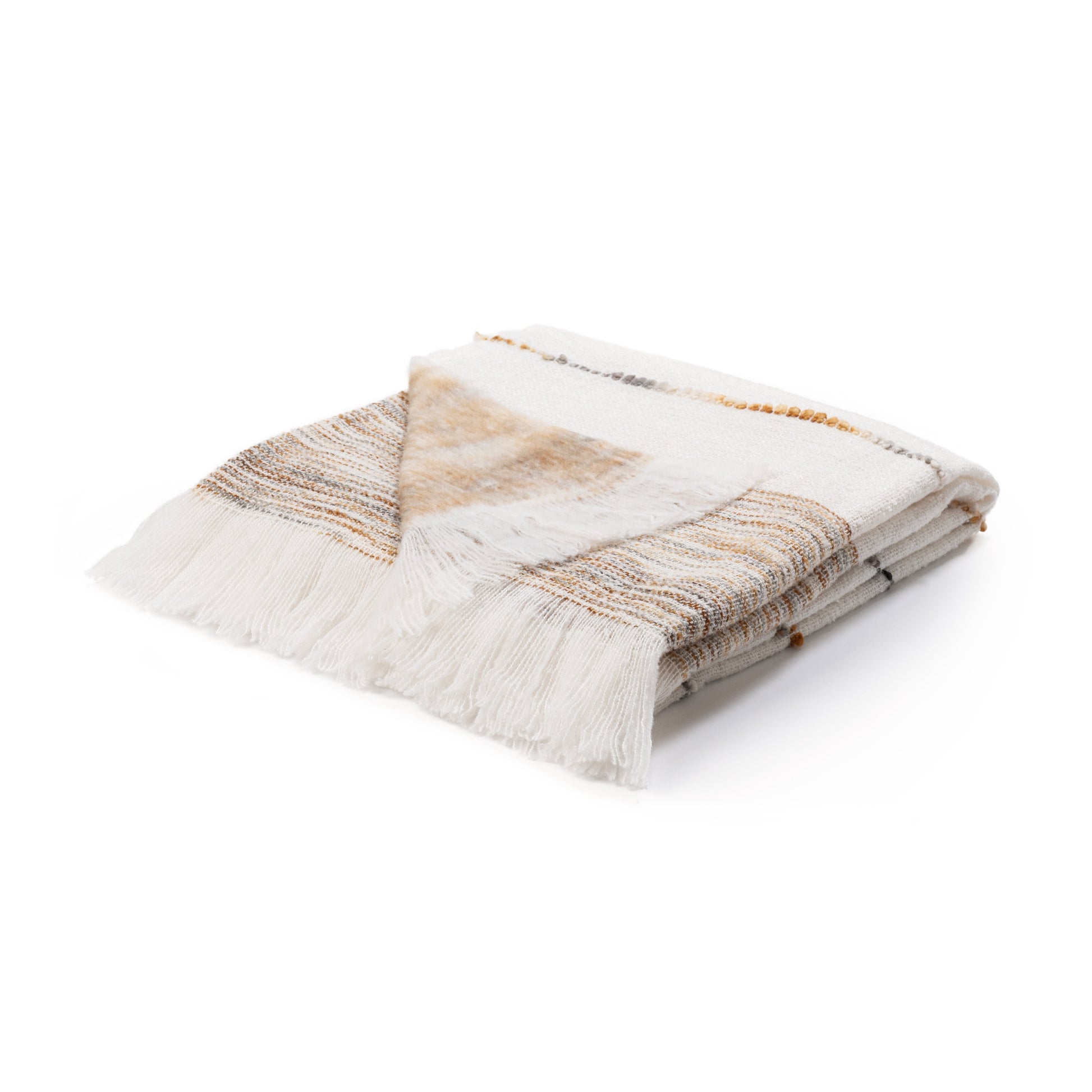 TC Albedo Throw 50x70 - Ivory/Rust