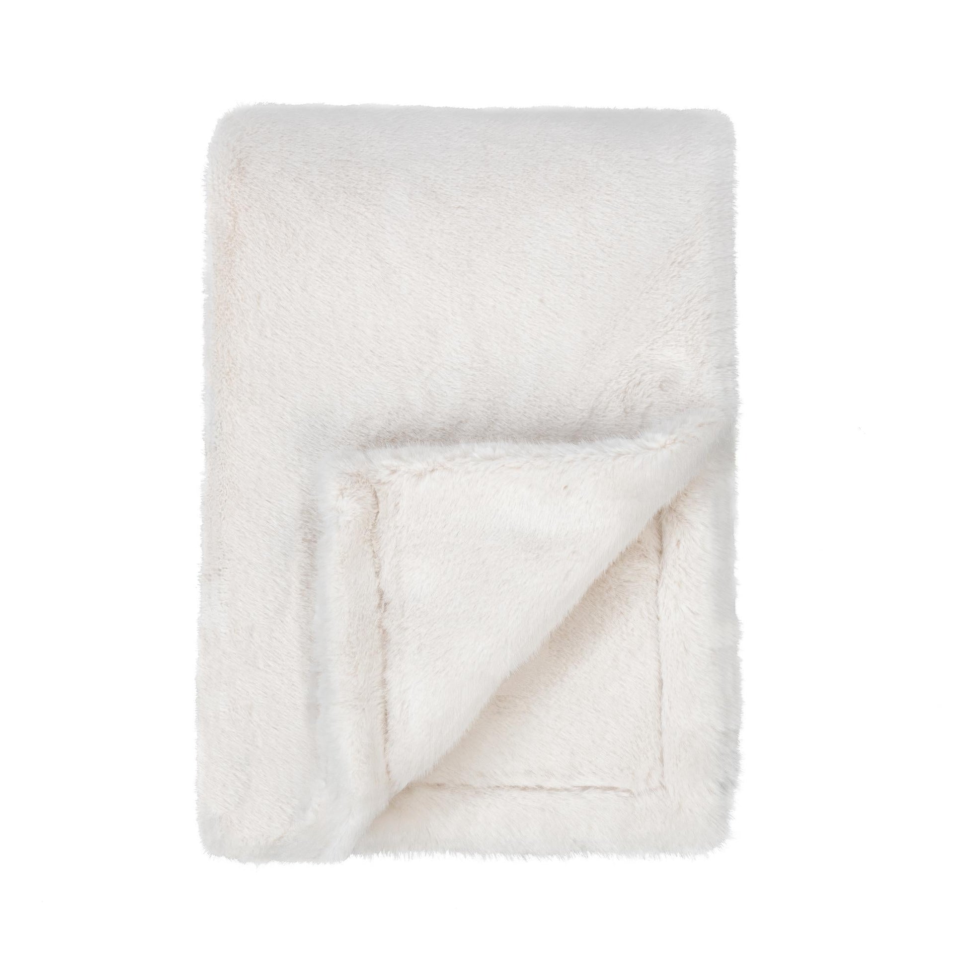 TC Taiga Faux Fur Throw 50x70 - Ivory
