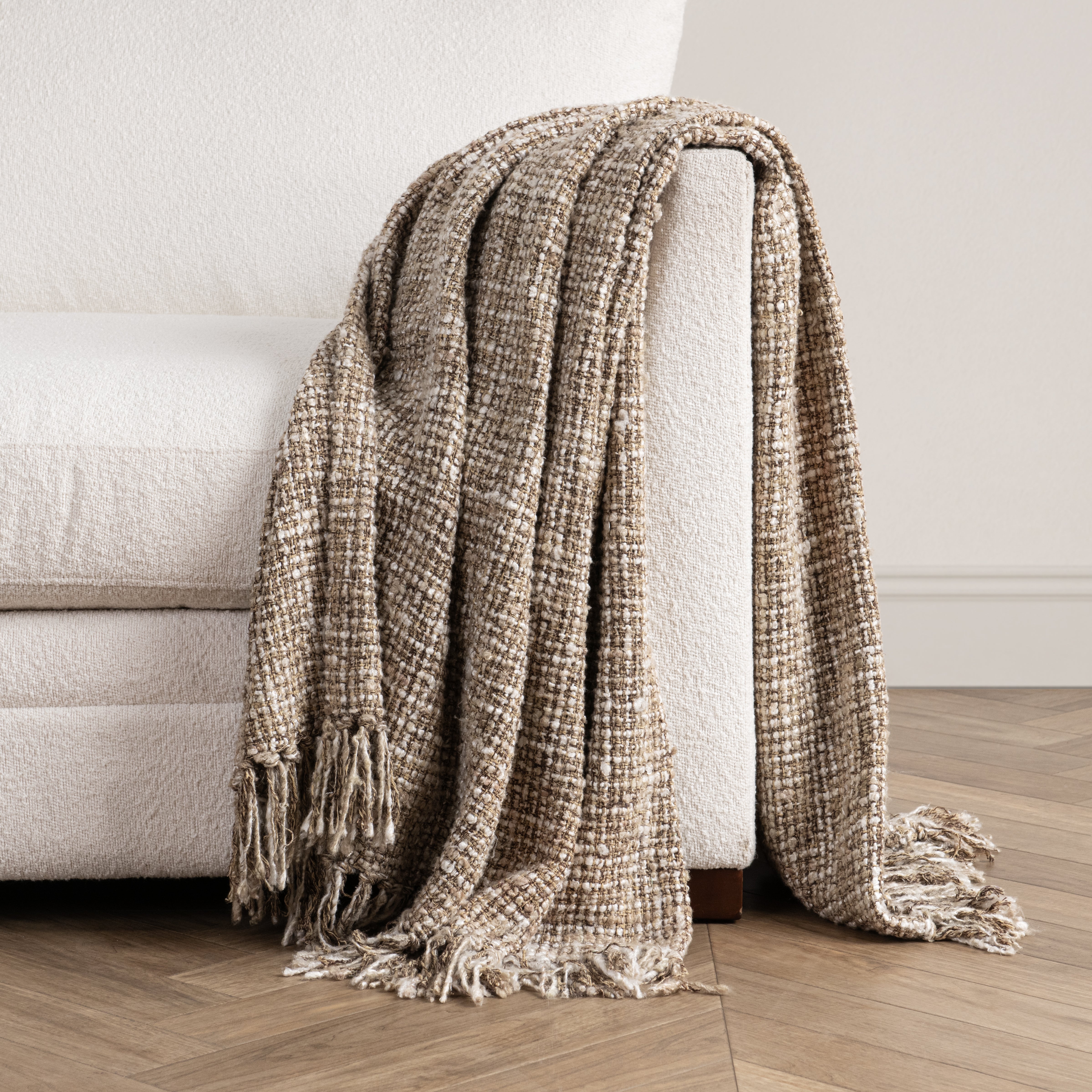 TC Porter 50x70 Throw - Black/Ivory