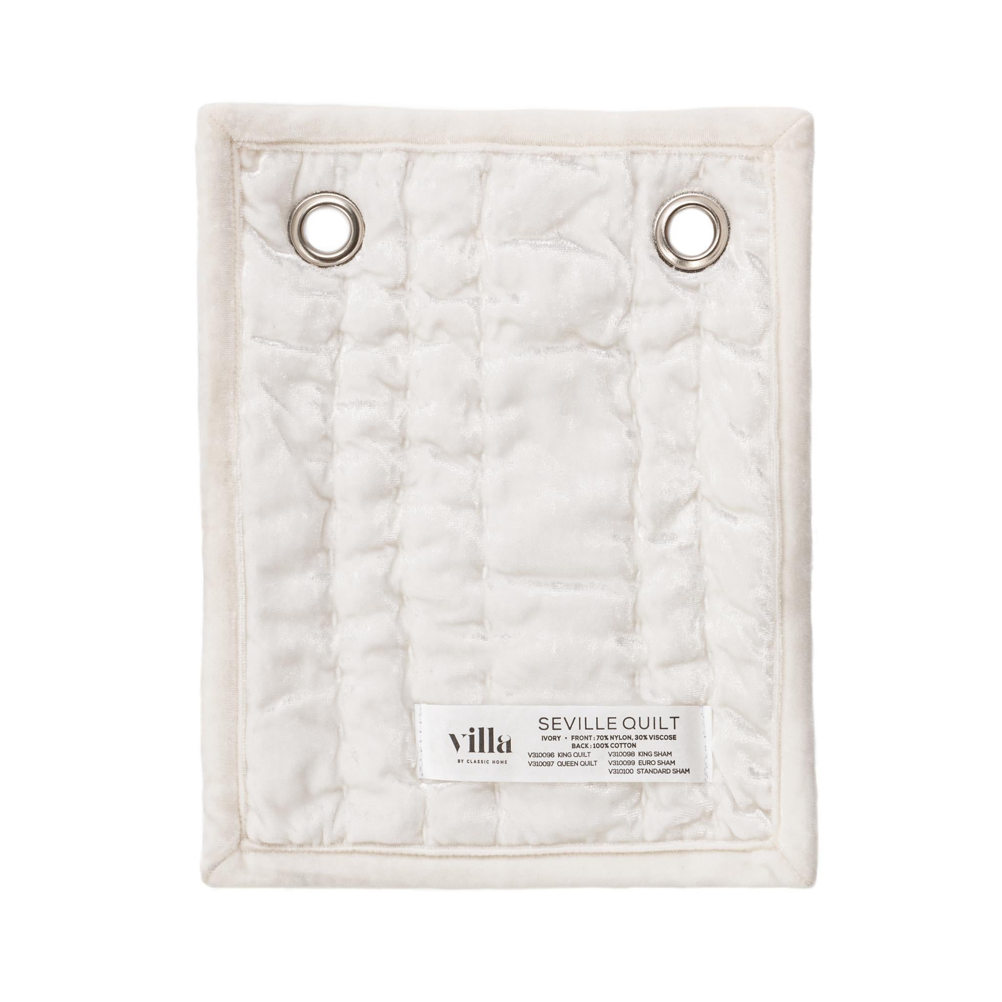 Seville Quilt Collection - Ivory - King / Set