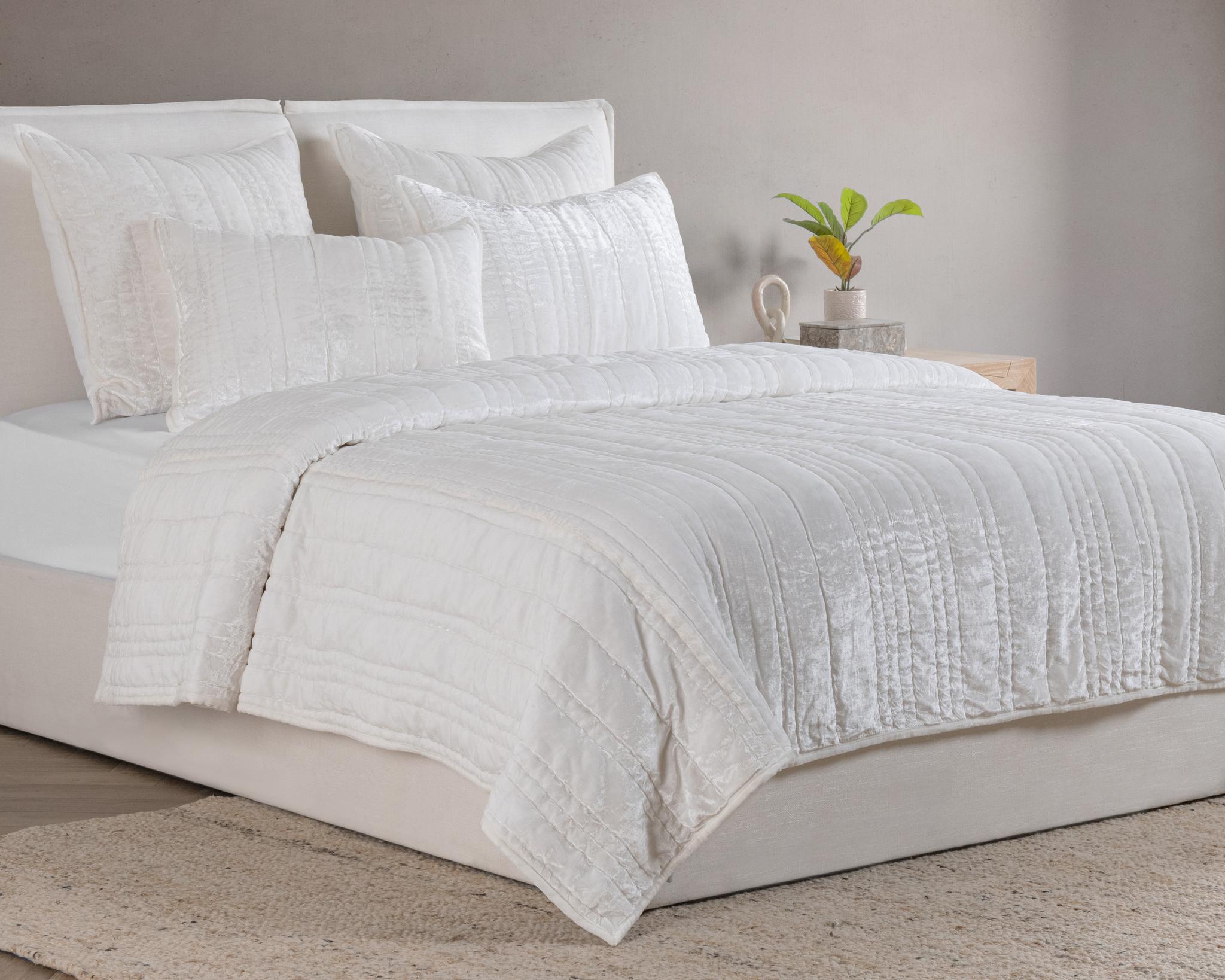 Seville Quilt Collection - Ivory - King / Set