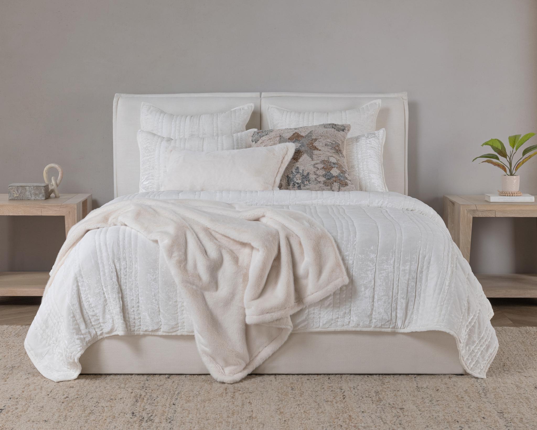 Seville Quilt Collection - Ivory - King / Set