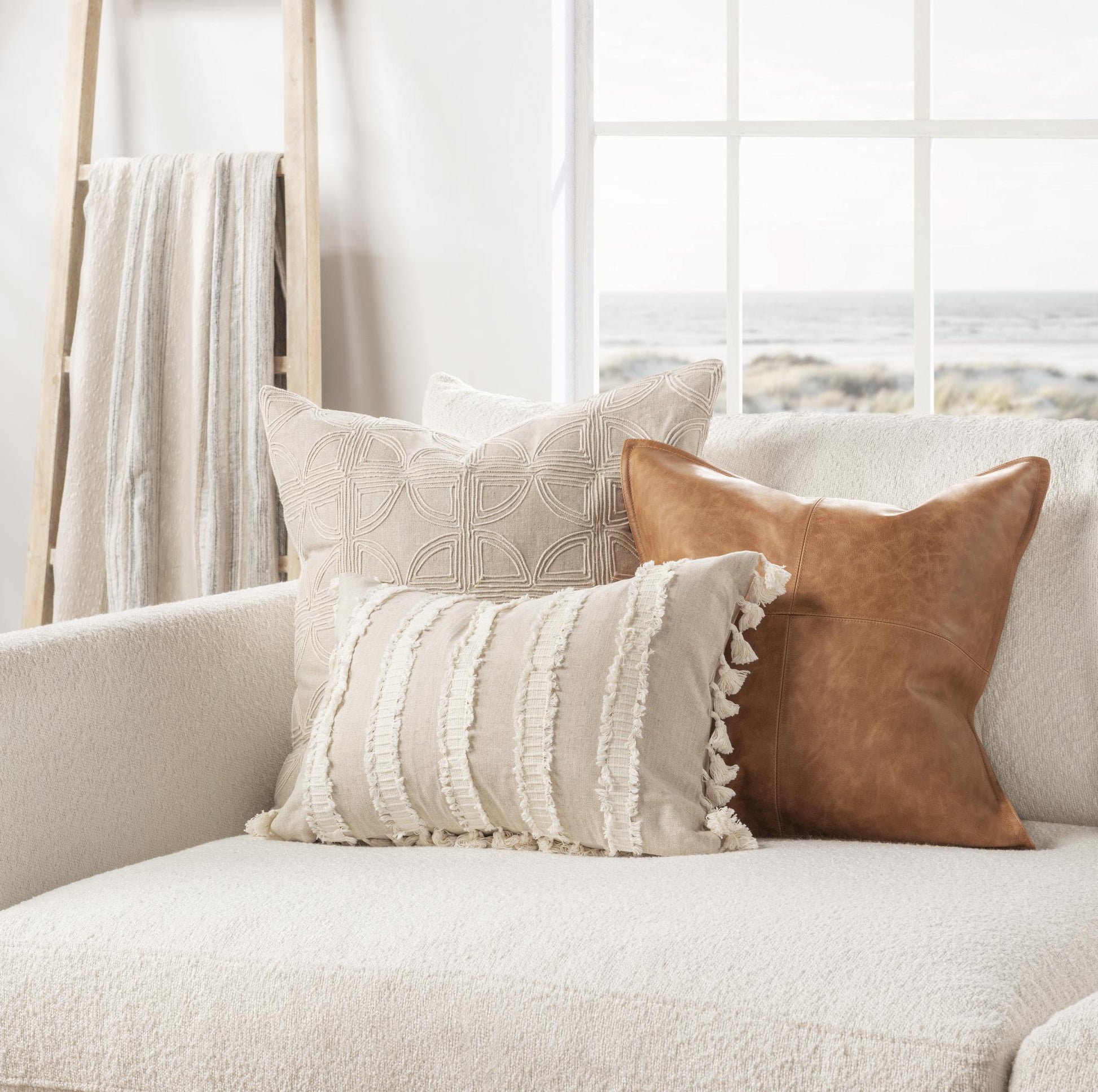 TQ Edisto Multiple Sizes - Natural/Ivory - 22x22
