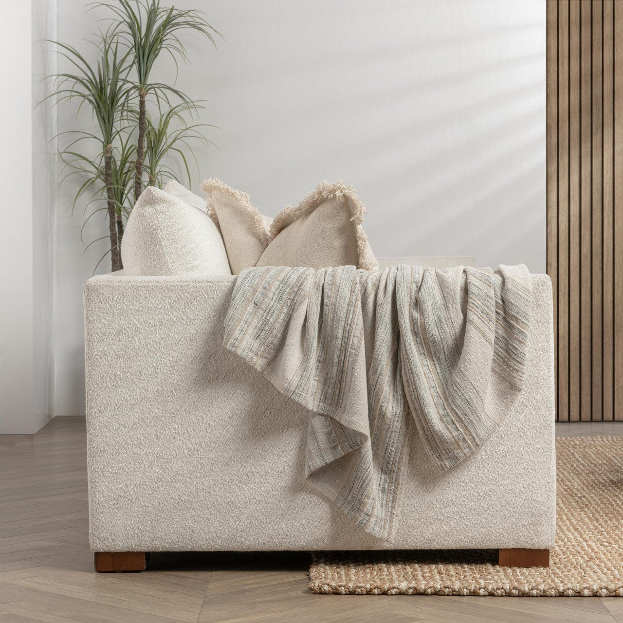 TC Rockport Ivory Multi Throw 50x70