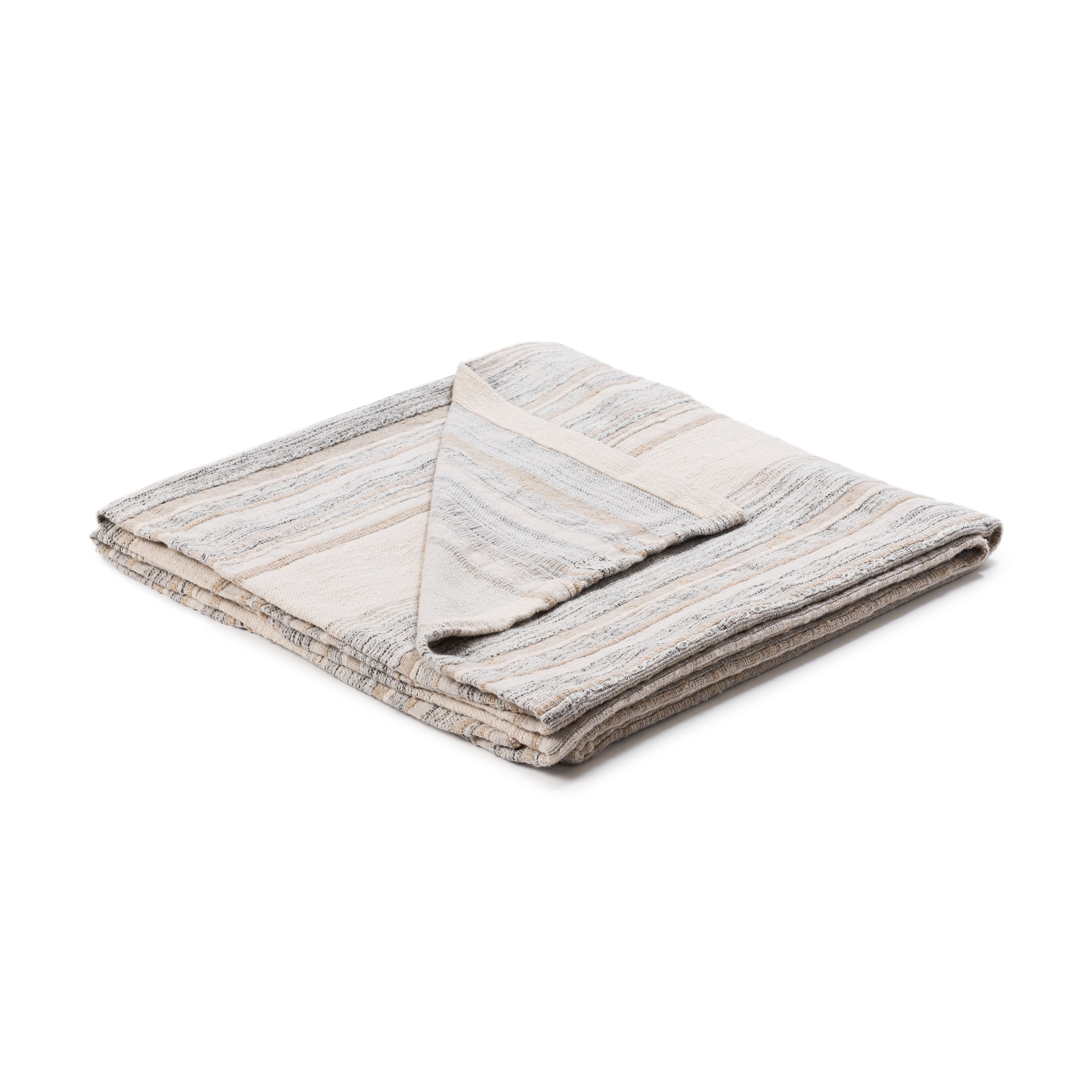 TC Rockport Throw 50x70 - Ivory Multi