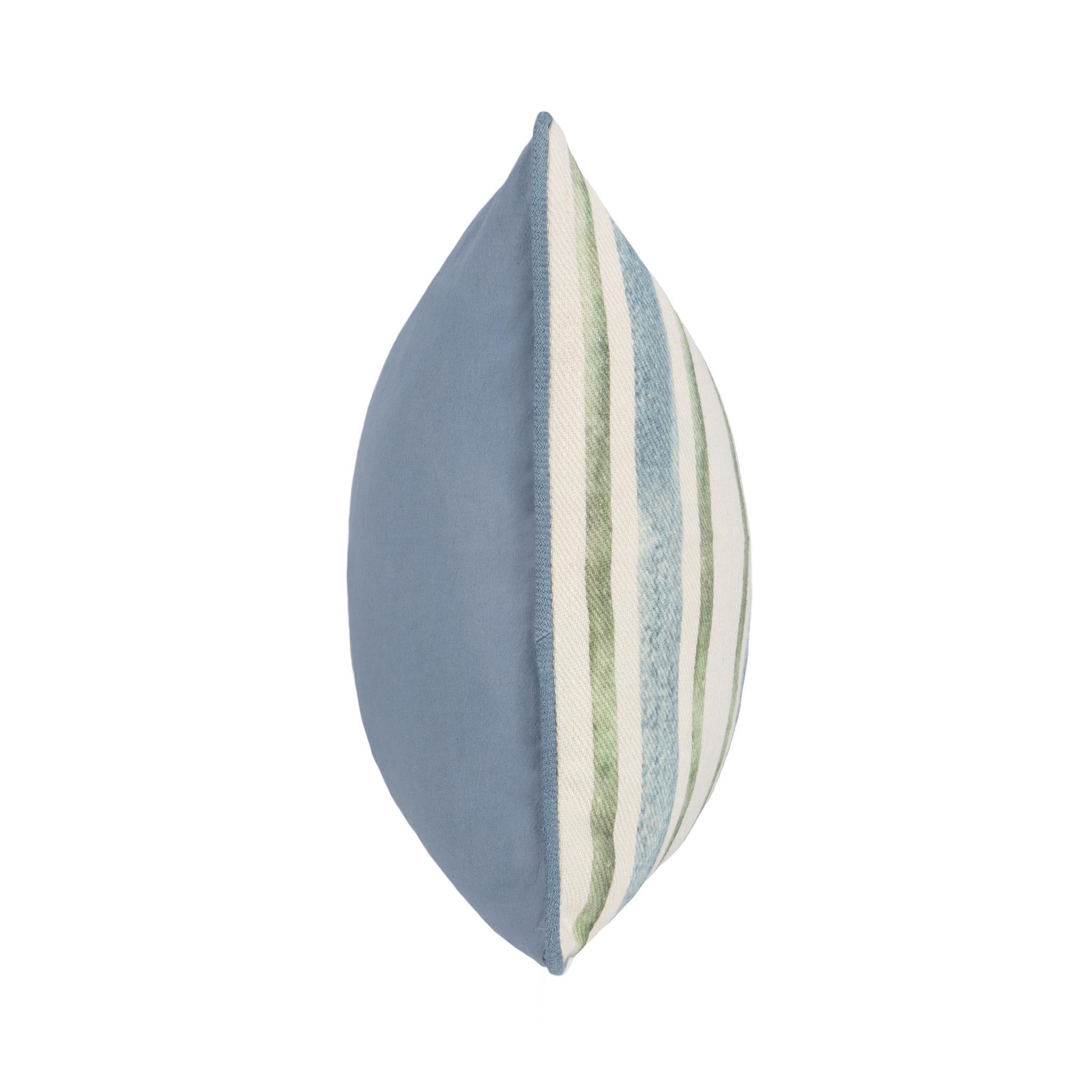 TQ Harbor Multiple Sizes - Blue/Green Stripe - 20x20