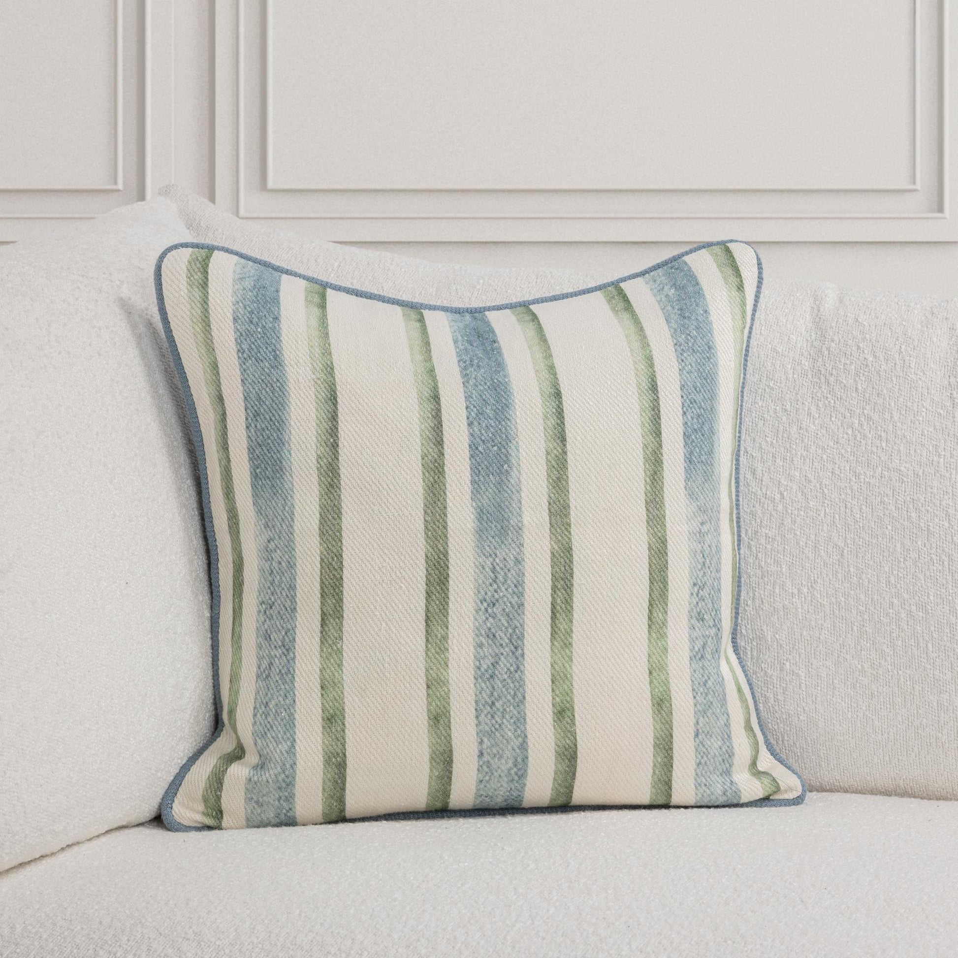 TQ Harbor Multiple Sizes - Blue/Green Stripe - 20x20