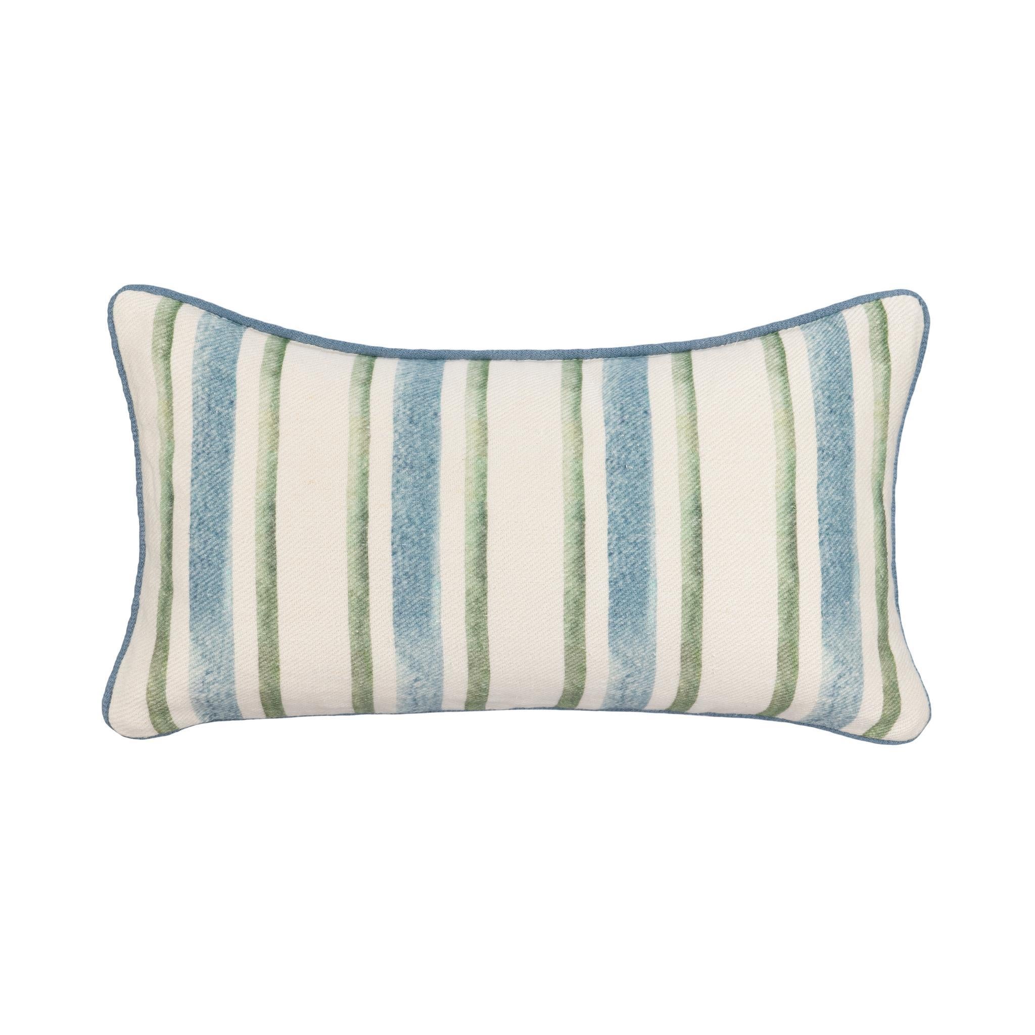 TQ Harbor Multiple Sizes - Blue/Green Stripe - 20x20