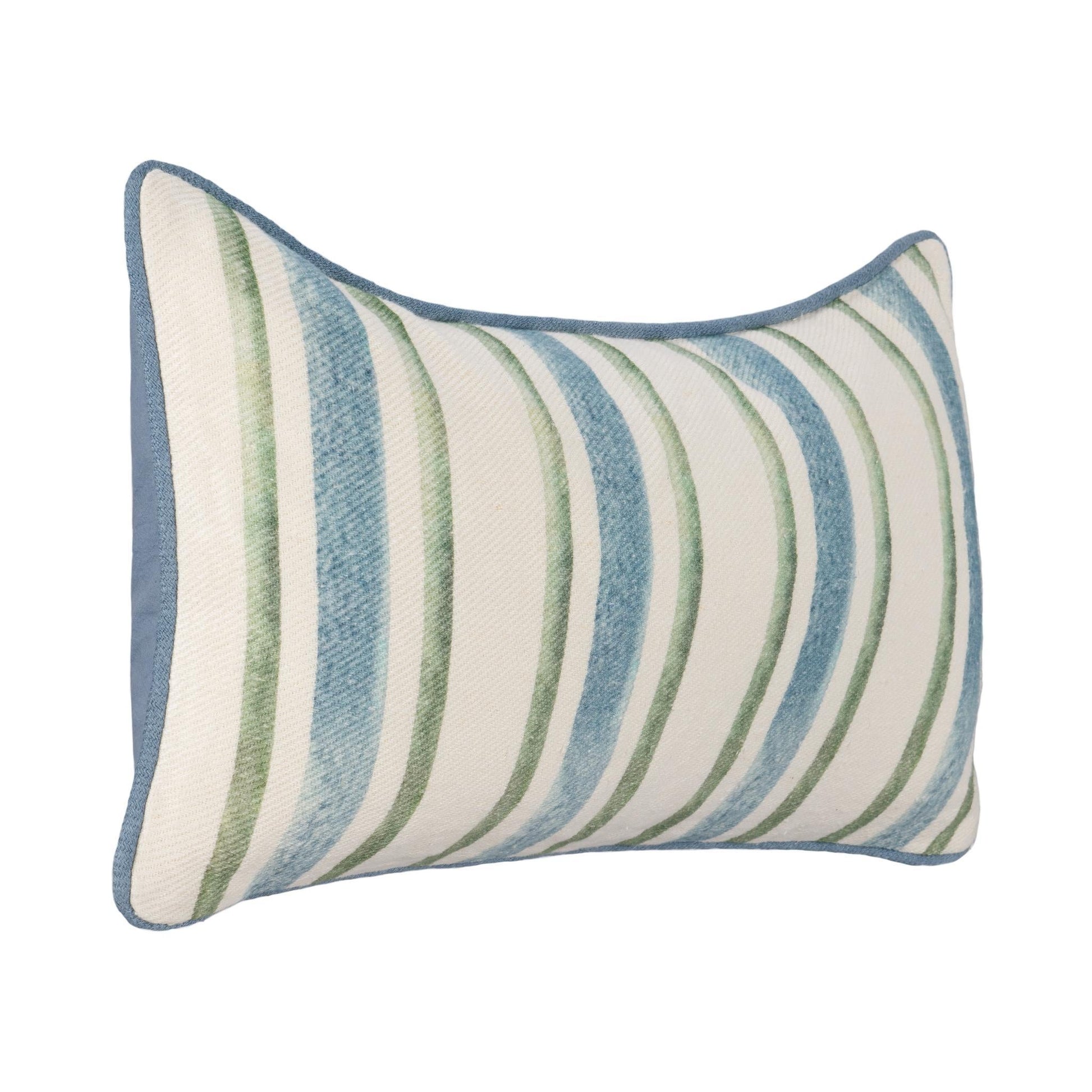 TQ Harbor Multiple Sizes - Blue/Green Stripe - 20x20