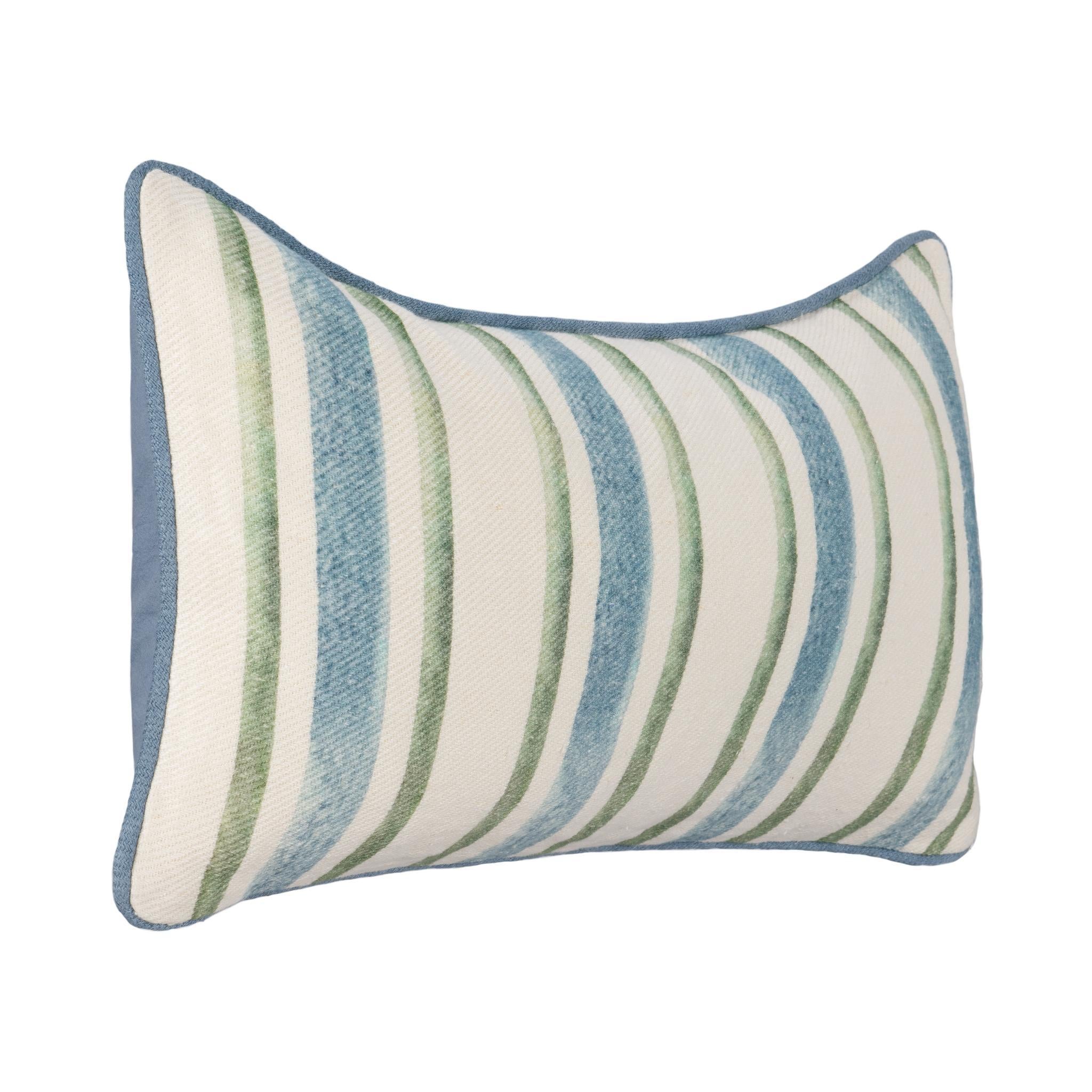 TQ Harbor Multiple Sizes - Blue/Green Stripe - 20x20
