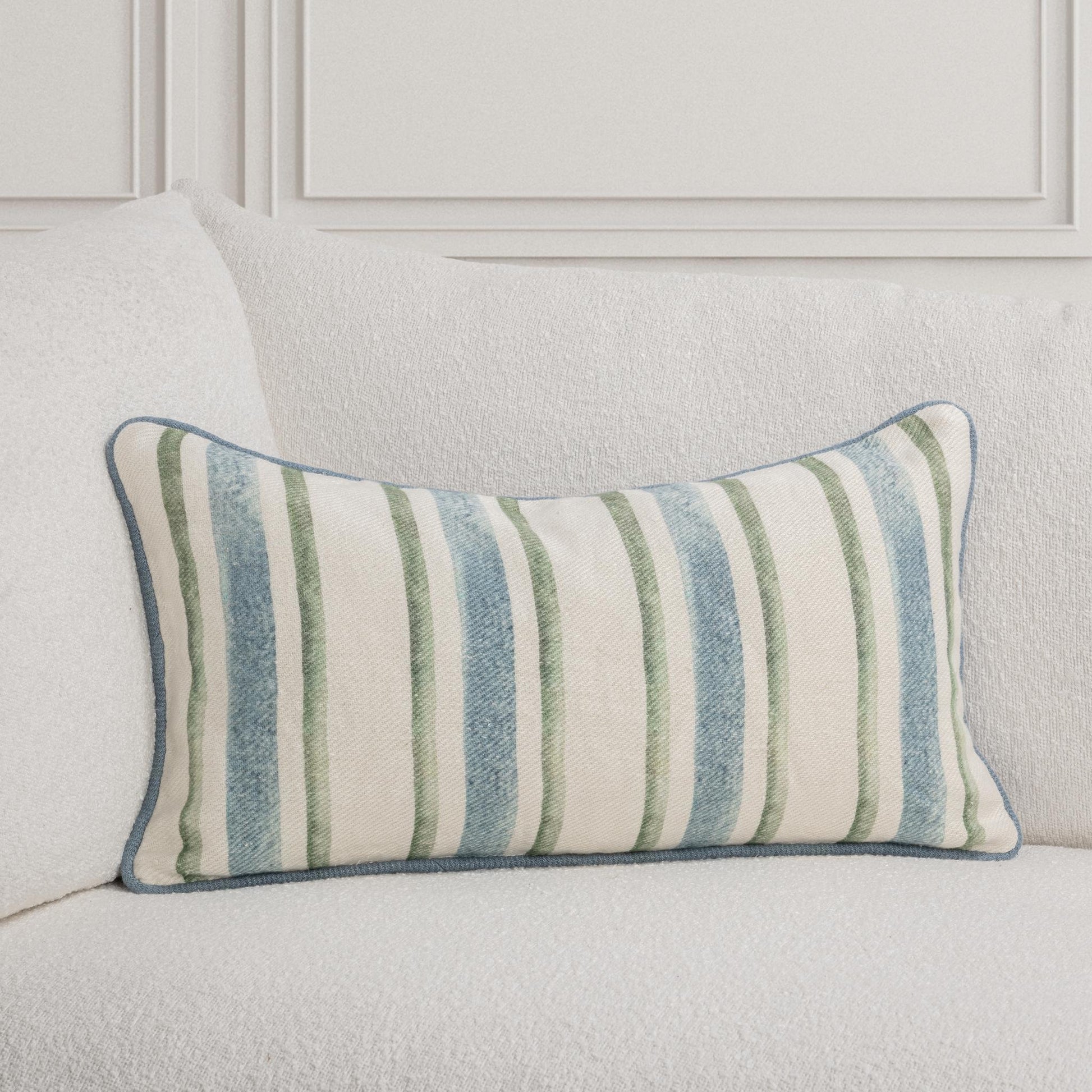 TQ Harbor Multiple Sizes - Blue/Green Stripe - 20x20