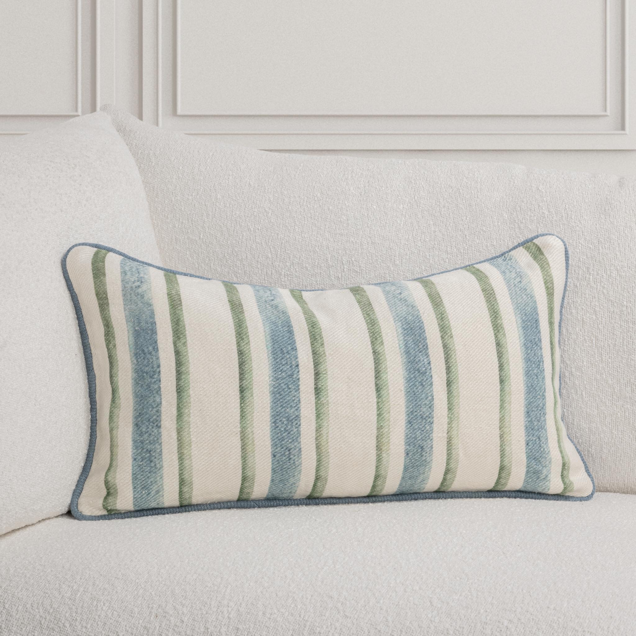 TQ Harbor Multiple Sizes - Blue/Green Stripe - 20x20
