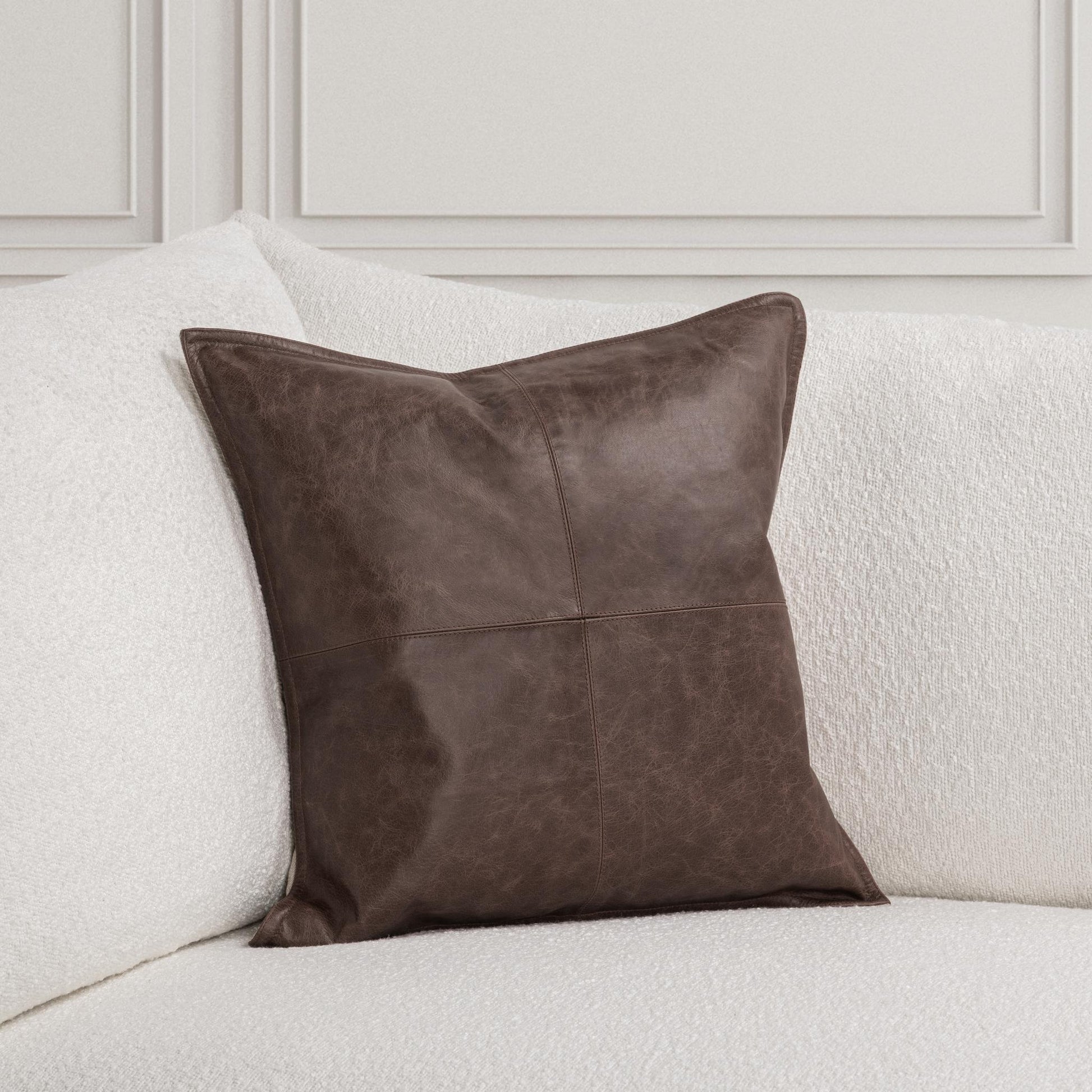 SLD Leather Multiple Sizes - Parsons Cocoa - 22"x22"
