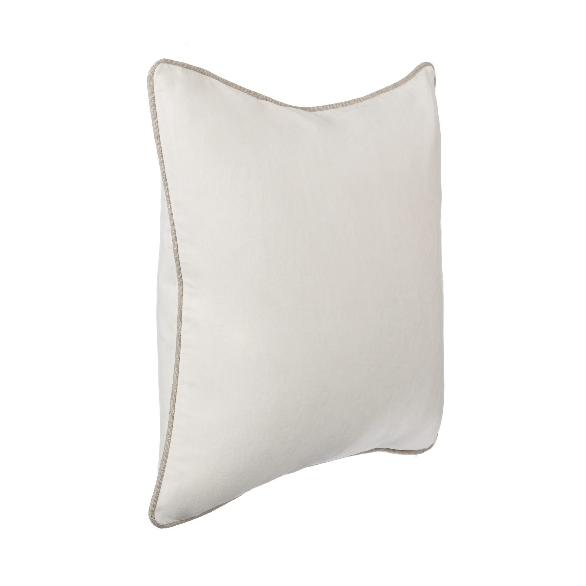 SLD Heirloom Velvet Multiple Sizes - Ivory - 18"x18"