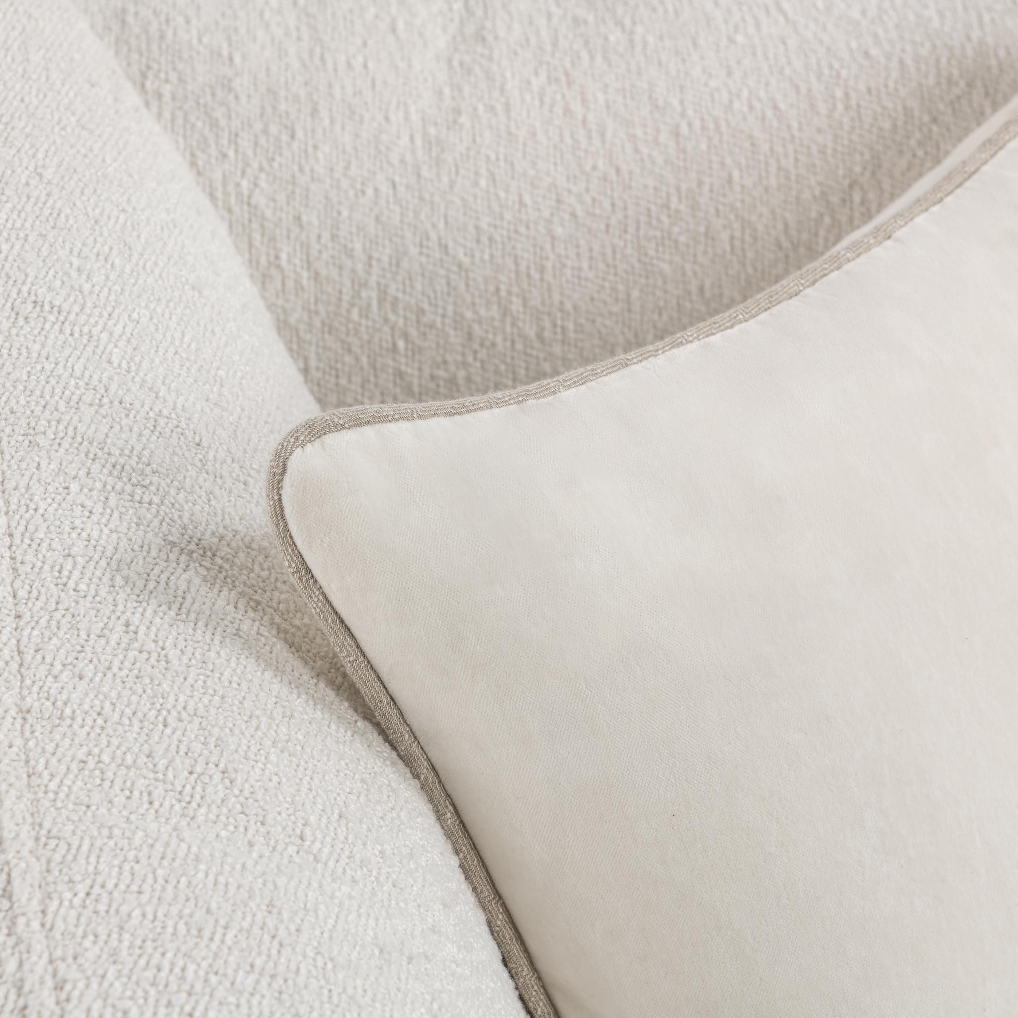 SLD Heirloom Velvet Multiple Sizes - Ivory - 18"x18"