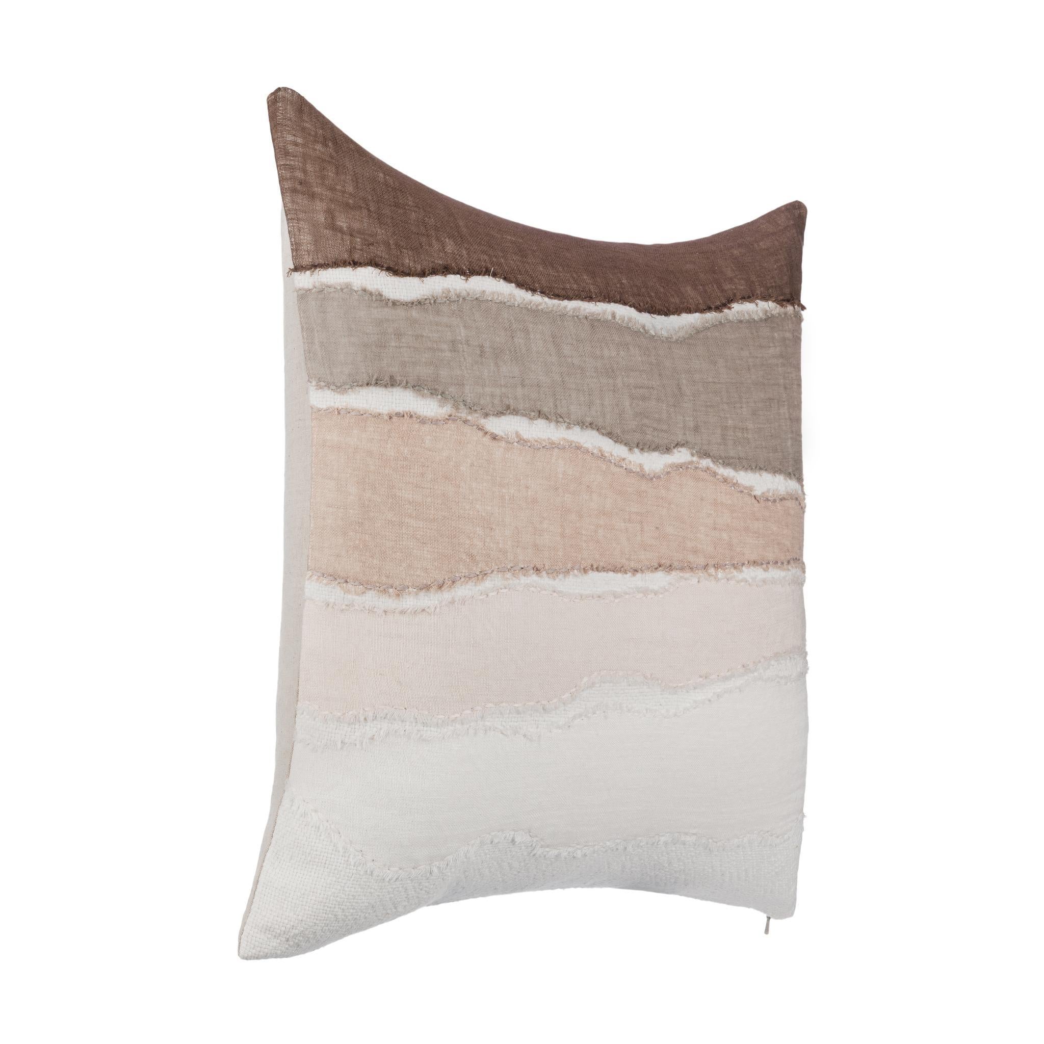 LN Bikram 22x22 - Ivory/Mocha Cream