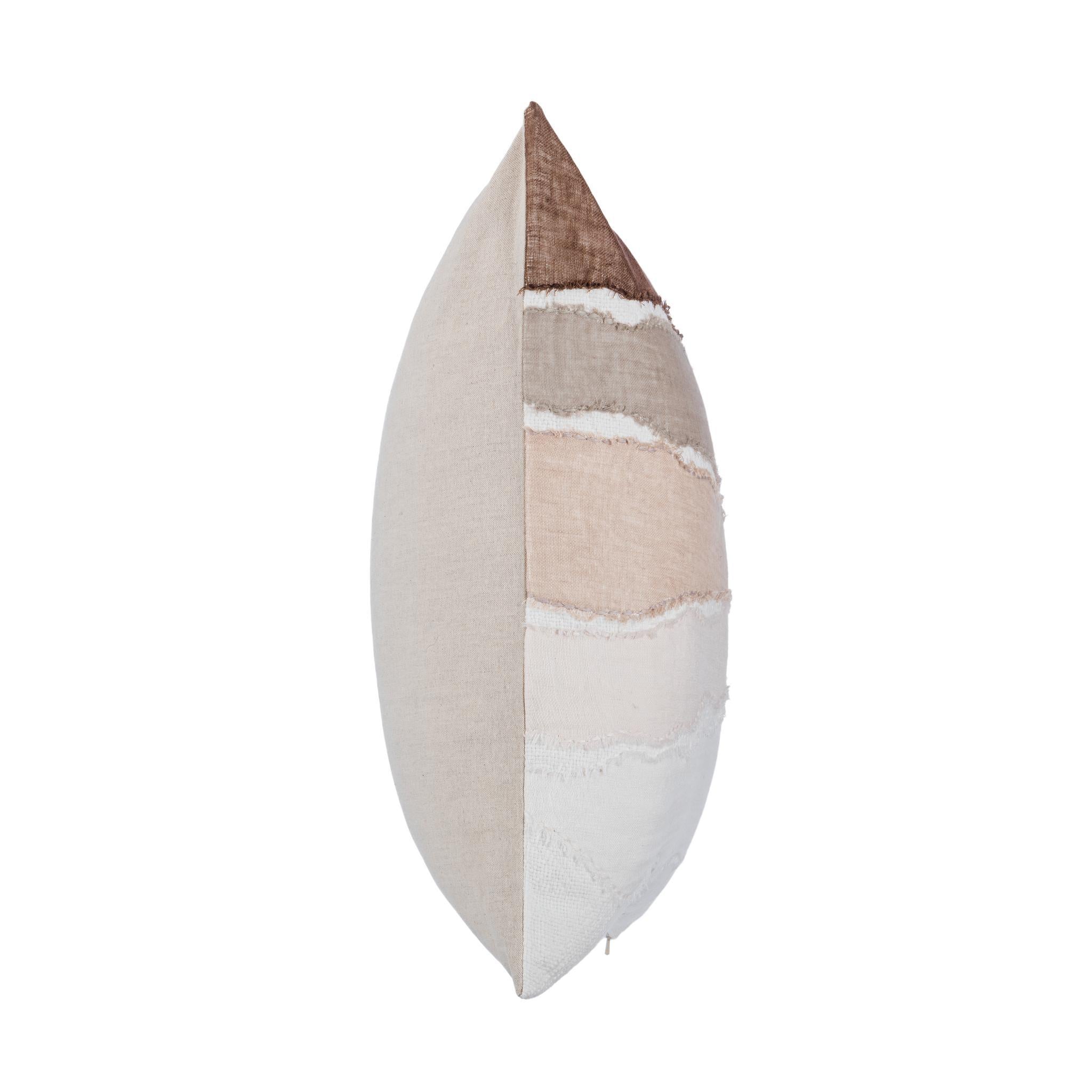 LN Bikram 22x22 - Ivory/Mocha Cream