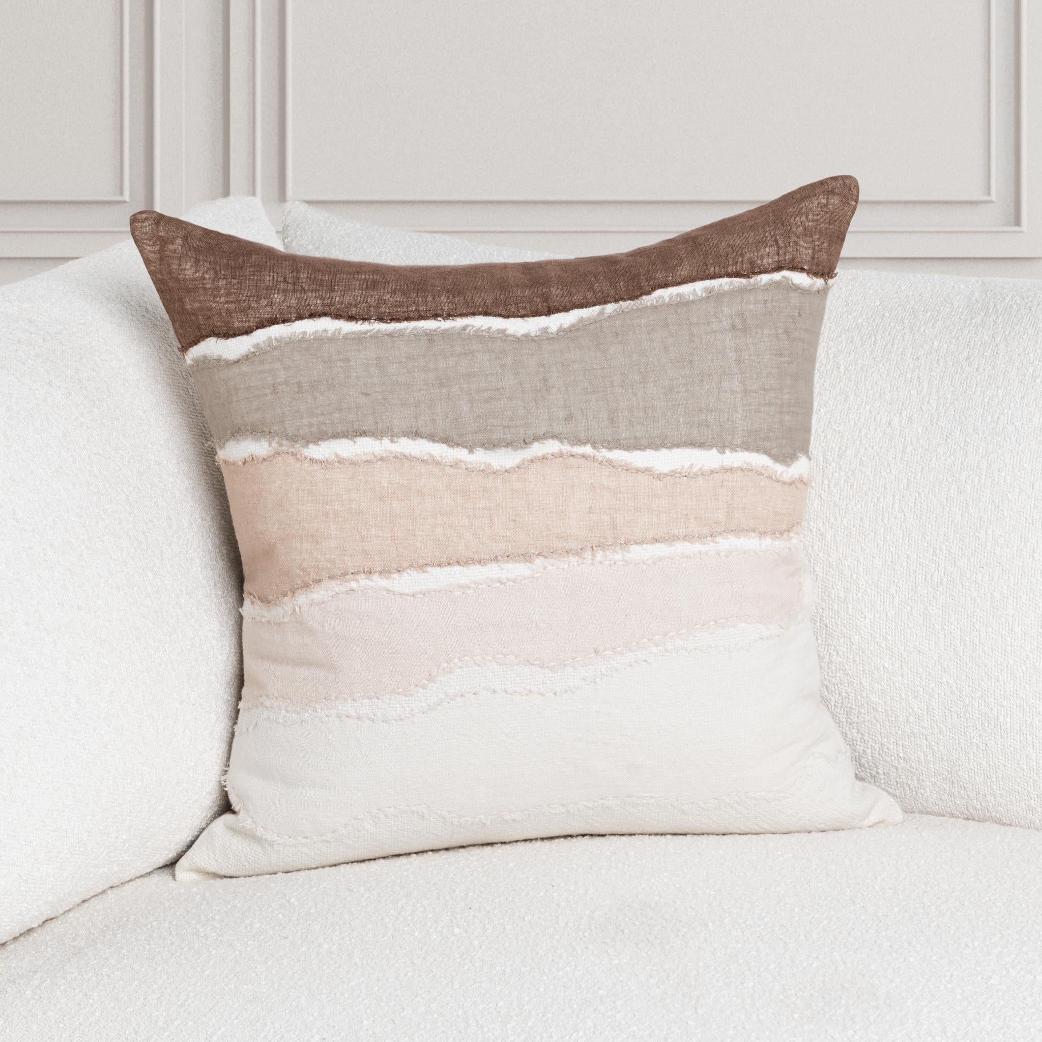 LN Bikram 22x22 - Ivory/Mocha Cream