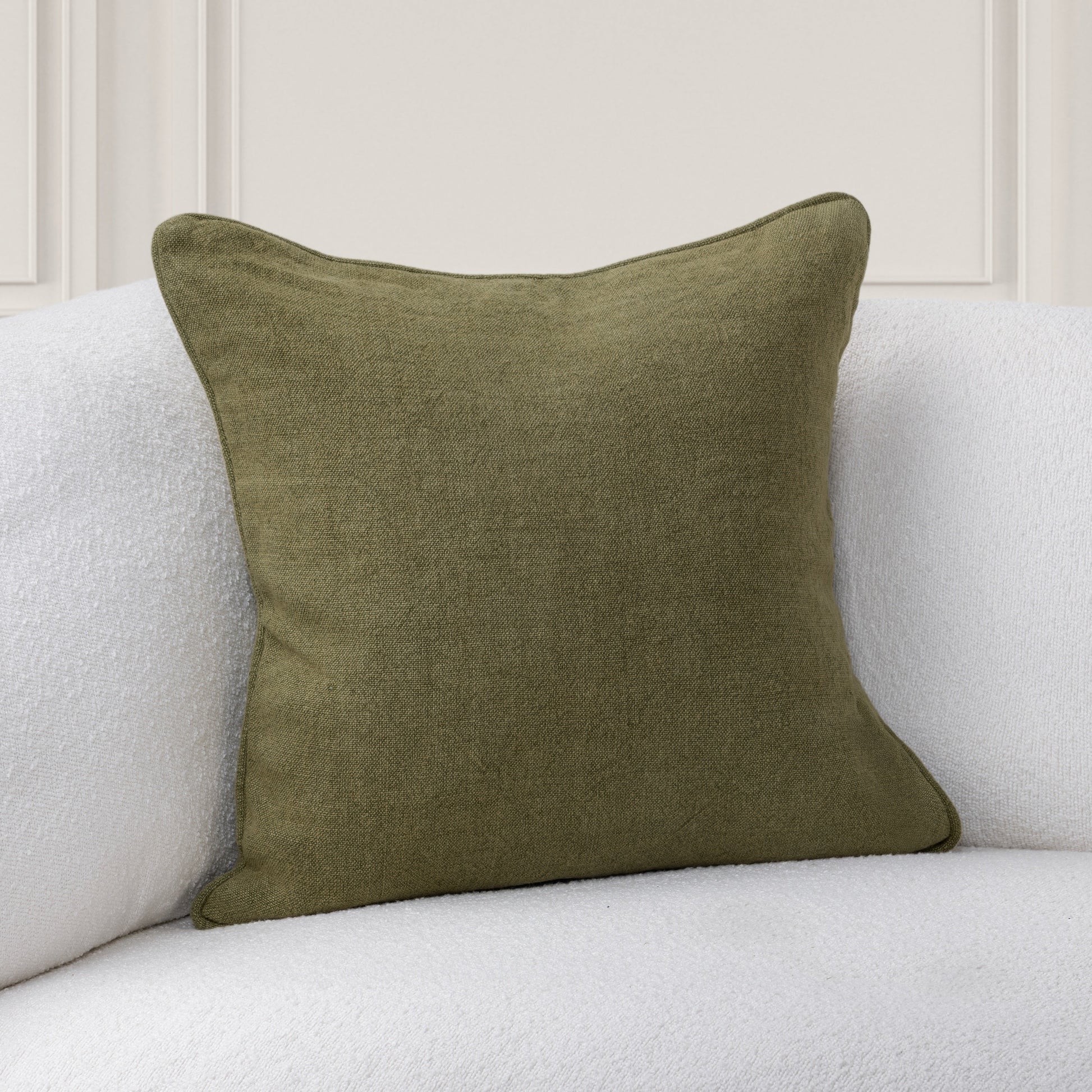 SLD Bedford Linen 22x22 - Olive Green
