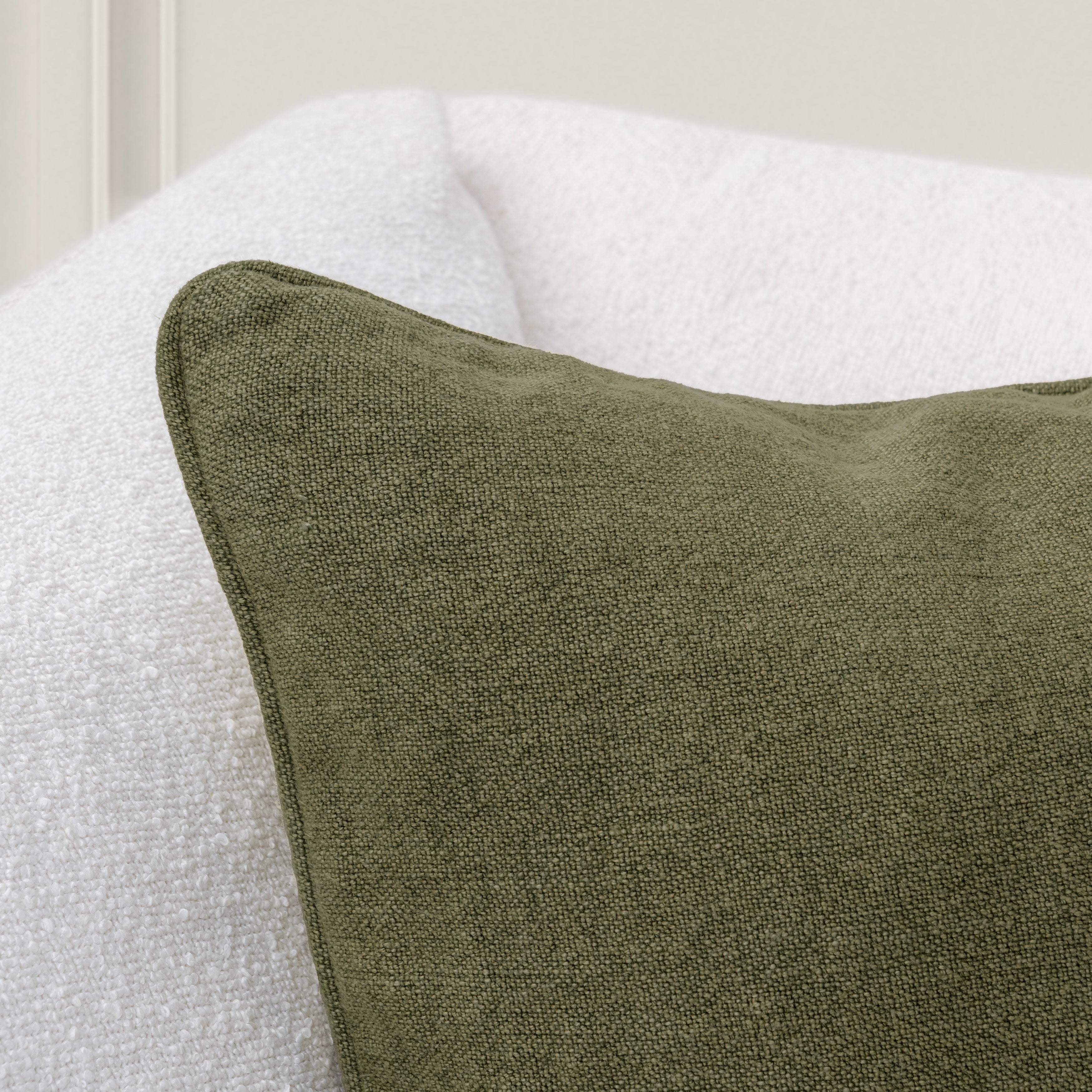 SLD Bedford Linen 22x22 - Olive Green