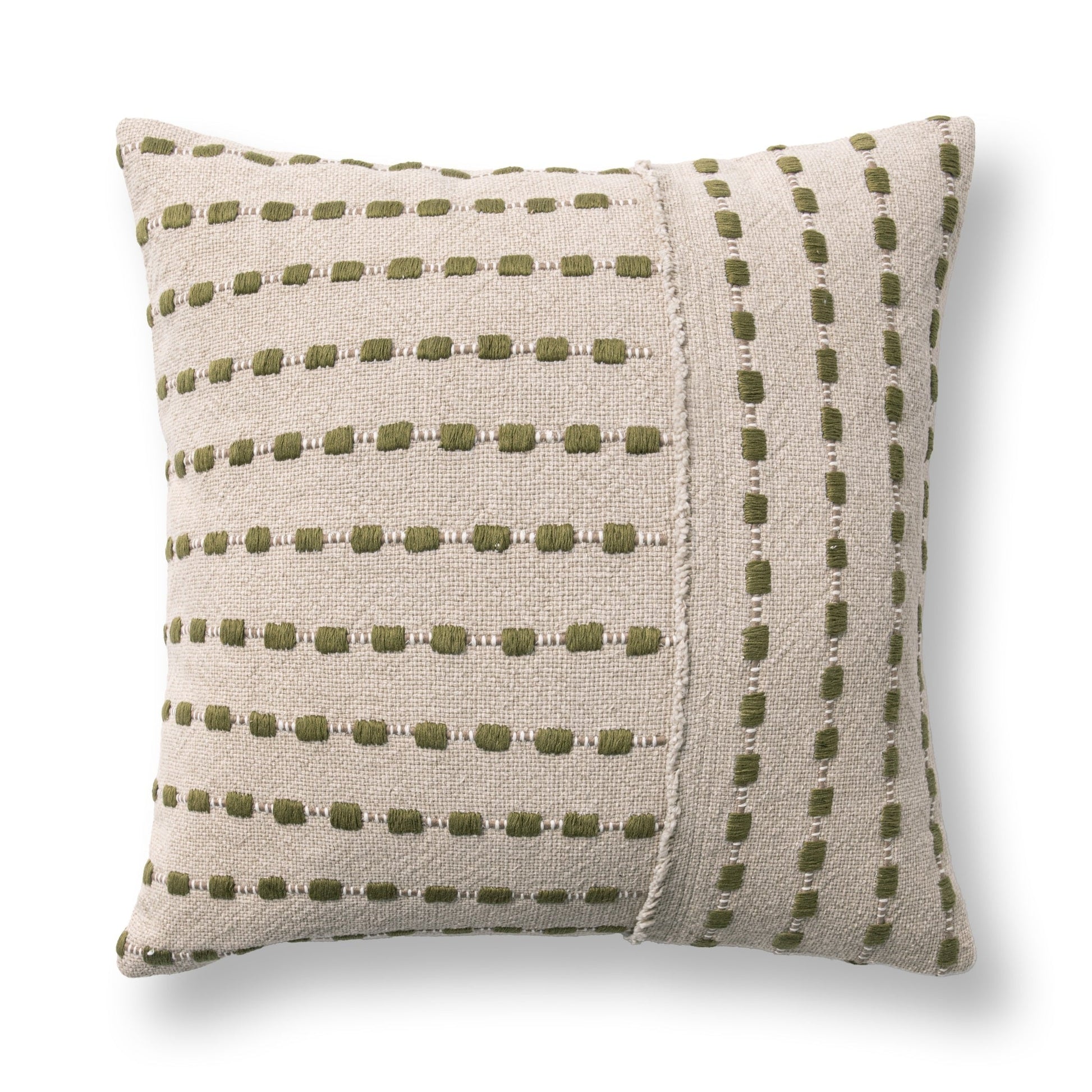 TD Katia 20x20 - Natural/Olive Green