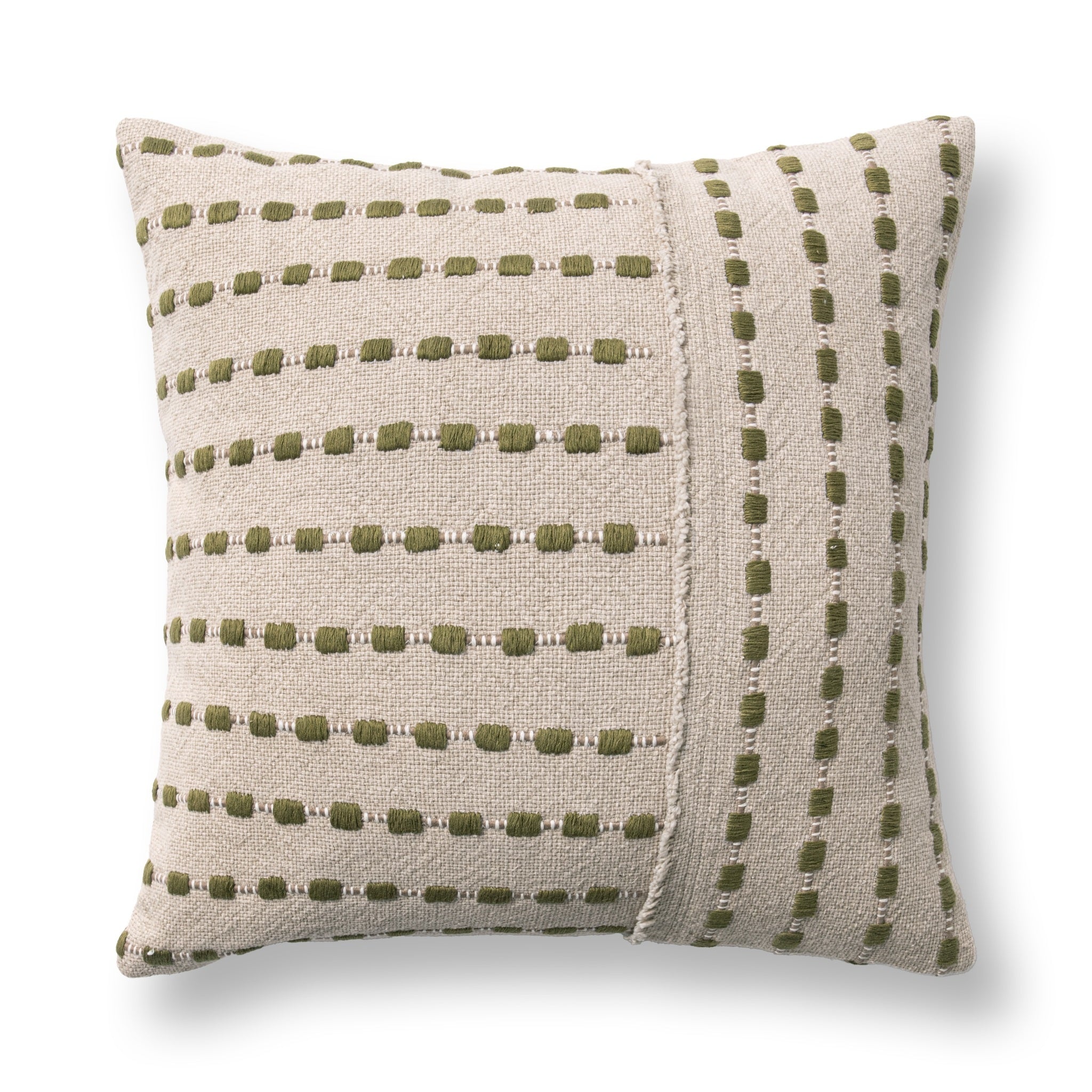 TD Katia 20x20 - Natural/Olive Green
