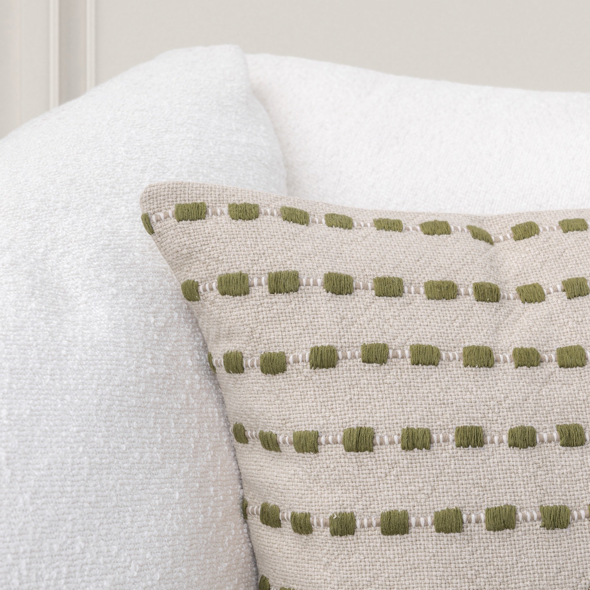 TD Katia 20x20 - Natural/Olive Green