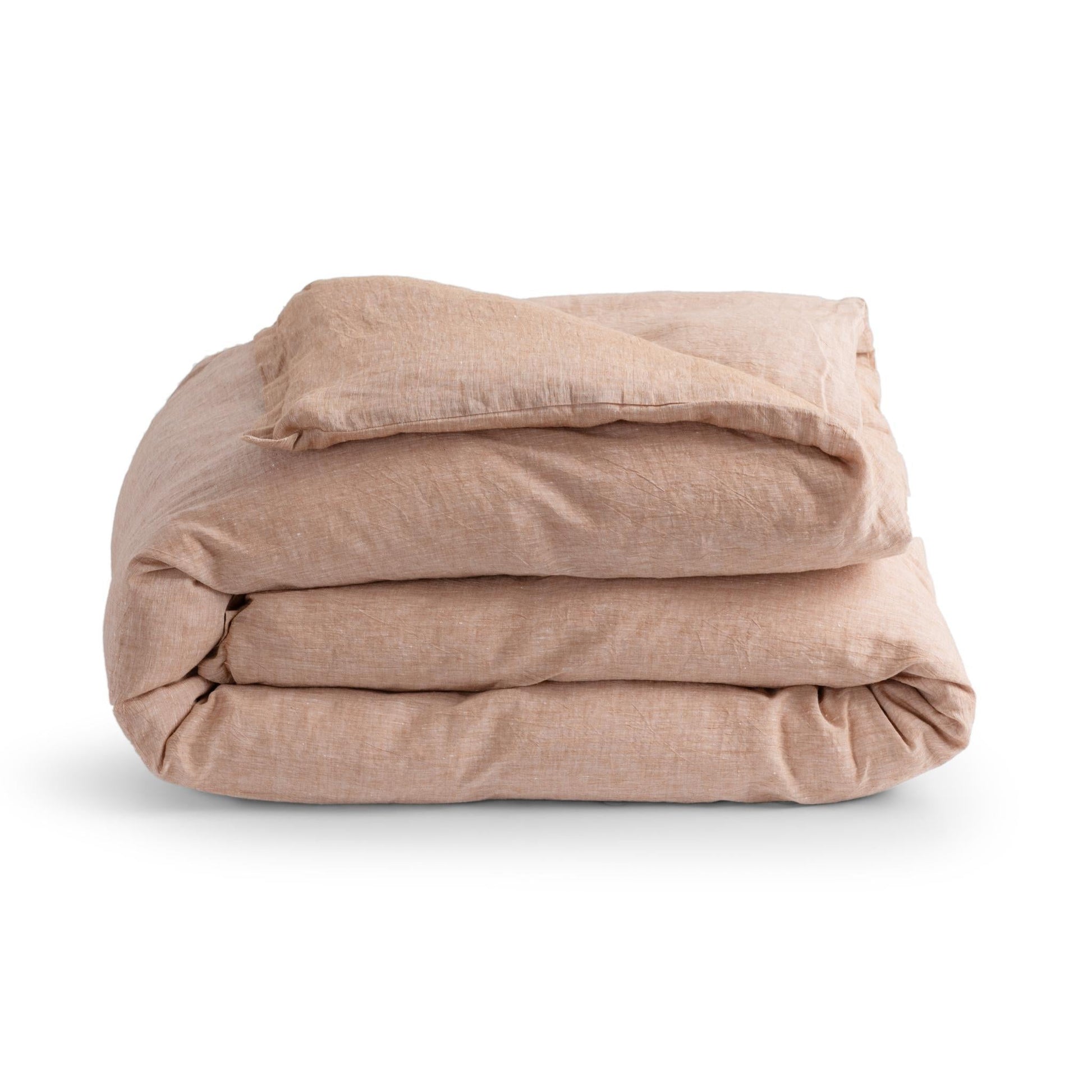 Jayson Linen Cashmere Duvet Collection - Clay - King / Set