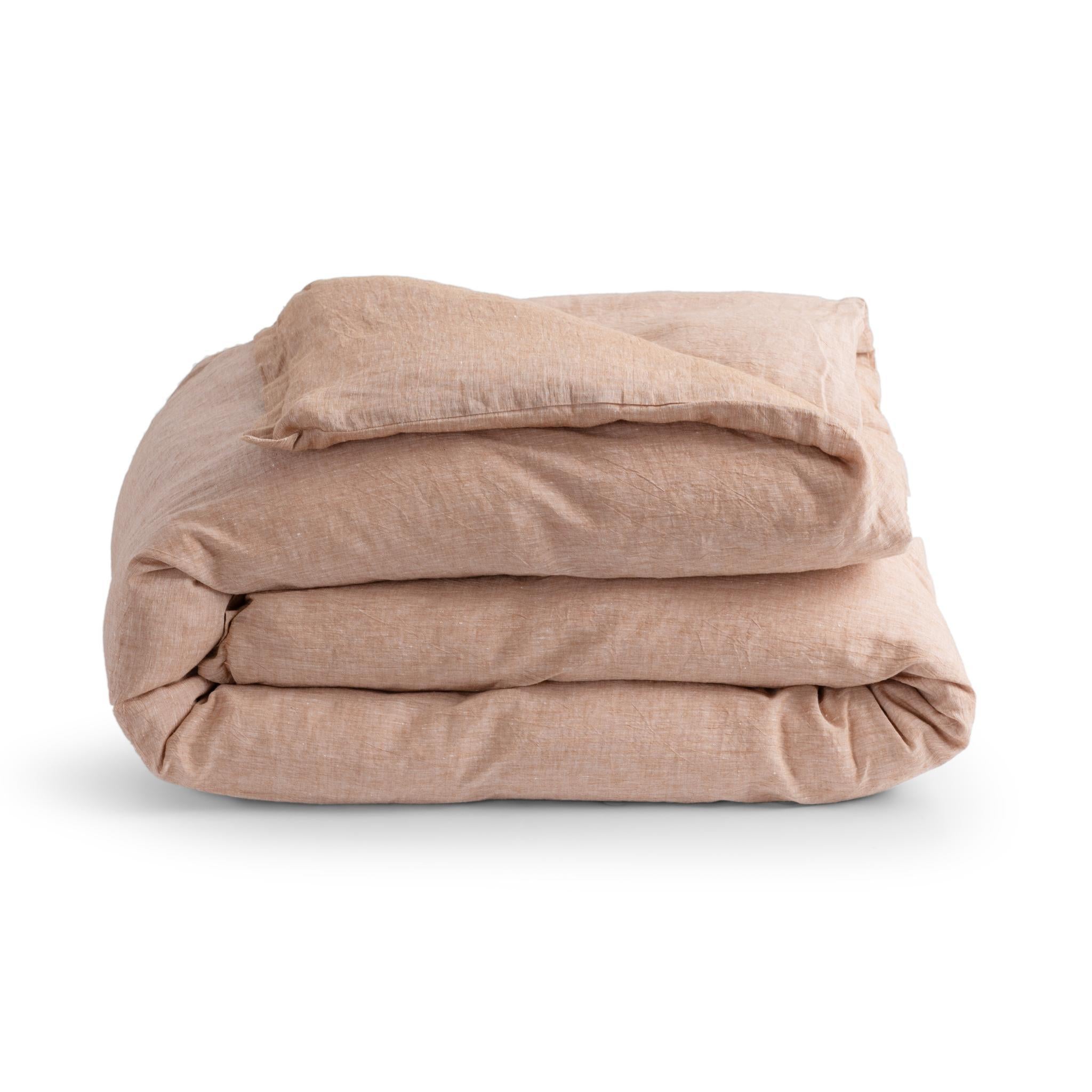 Jayson Linen Cashmere Duvet Collection - Clay - King / Set