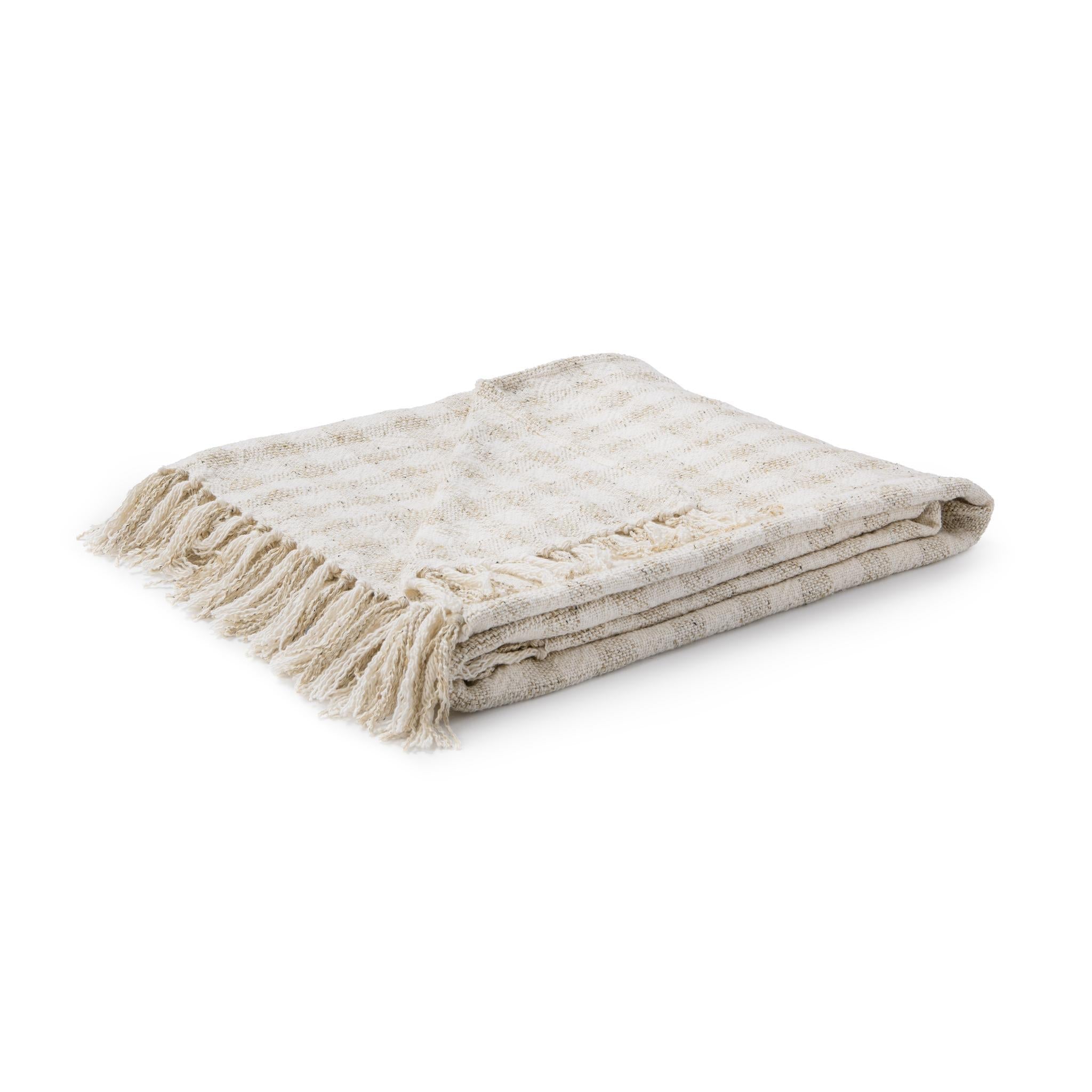 TC Sari Throw 50x70 - Natural/Ivory