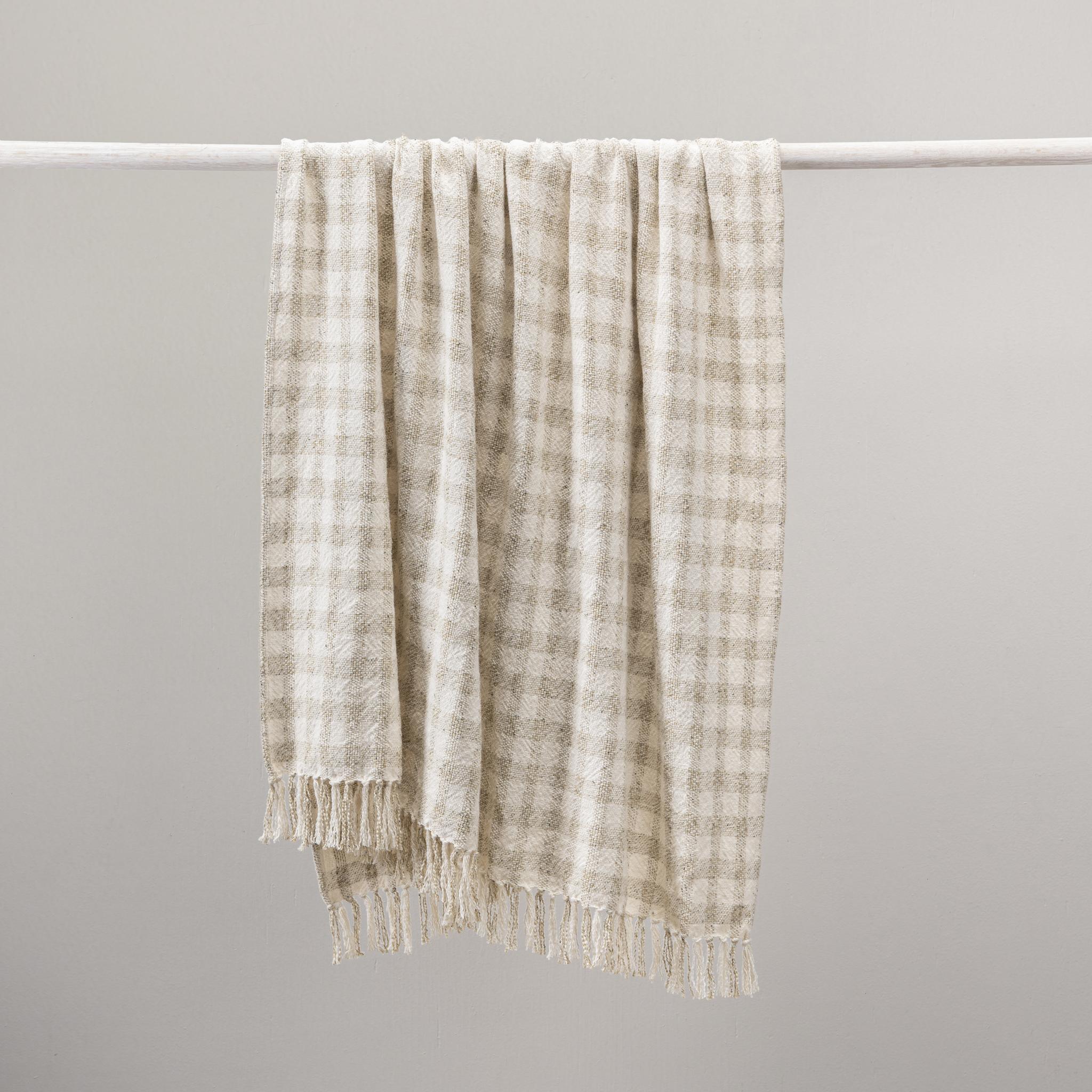 TC Sari Throw 50x70 - Natural/Ivory