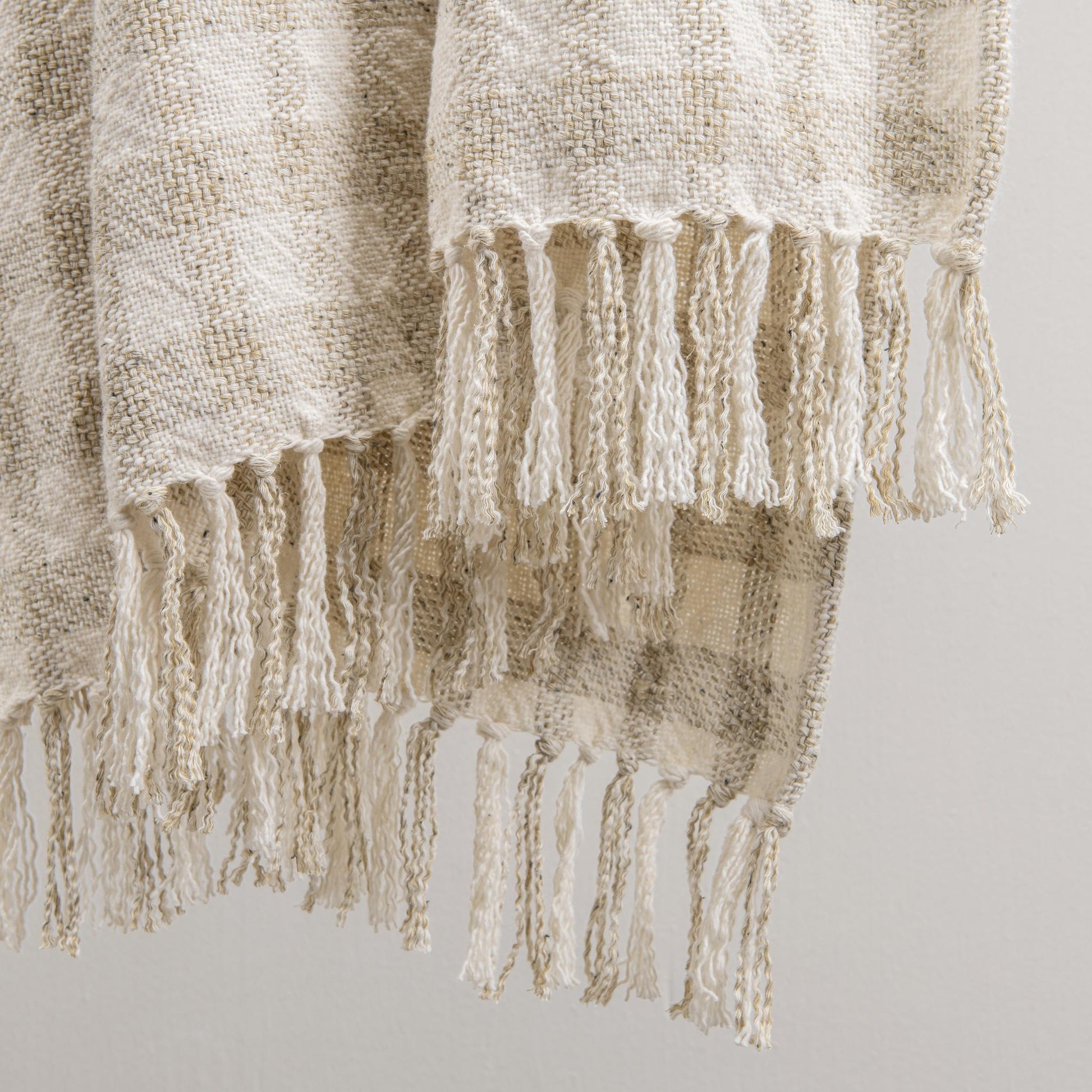 TC Sari Throw 50x70 - Natural/Ivory