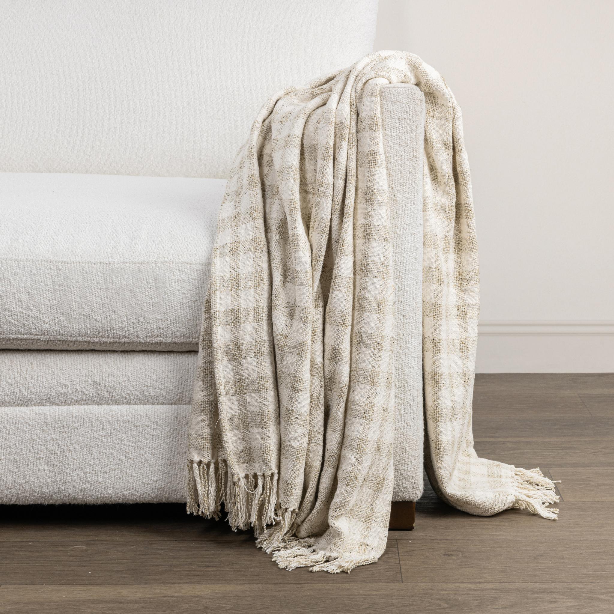 TC Sari Throw 50x70 - Natural/Ivory